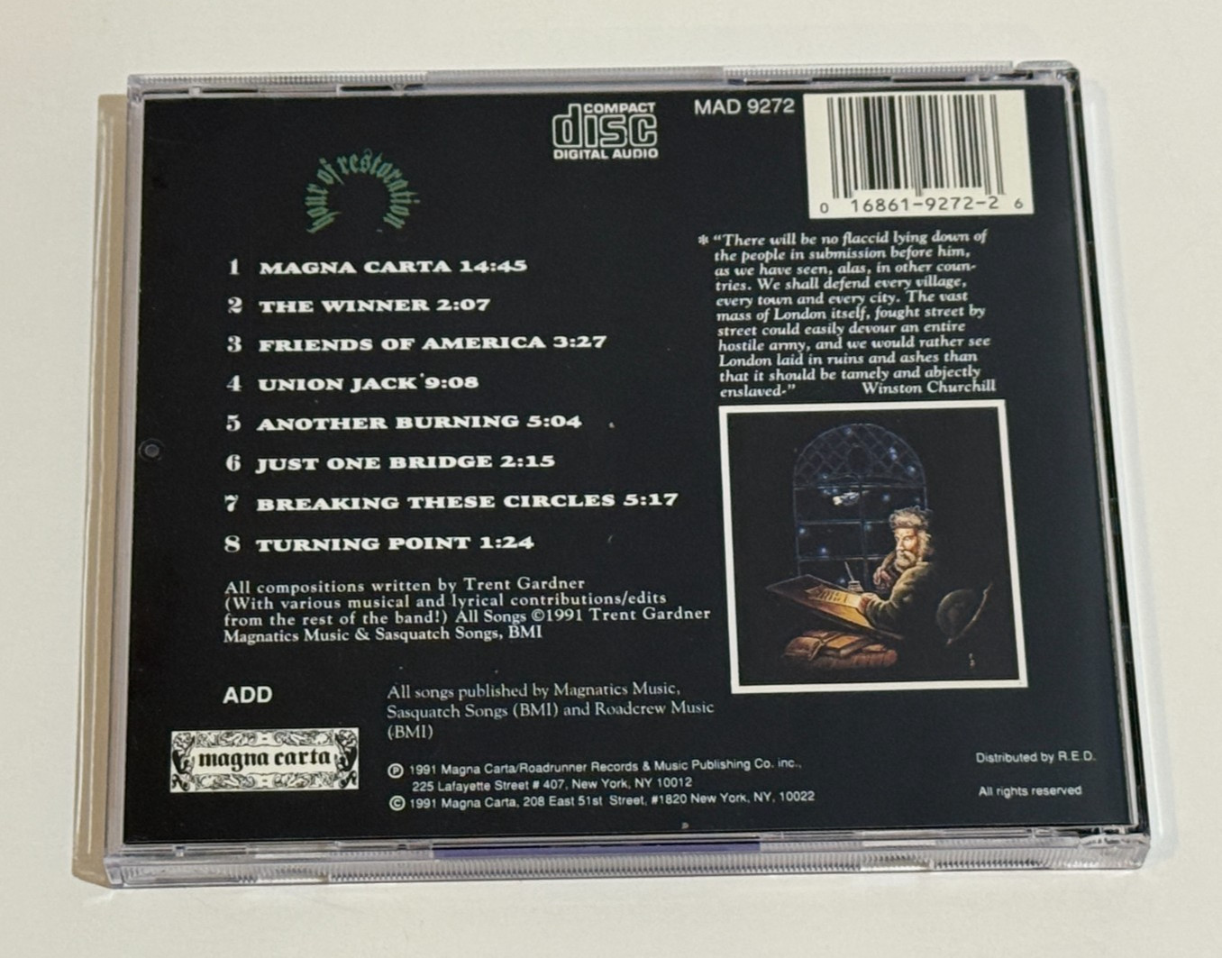 Magellan Hour Of Restoration CD 1991 Magna Carta Progressive Rock