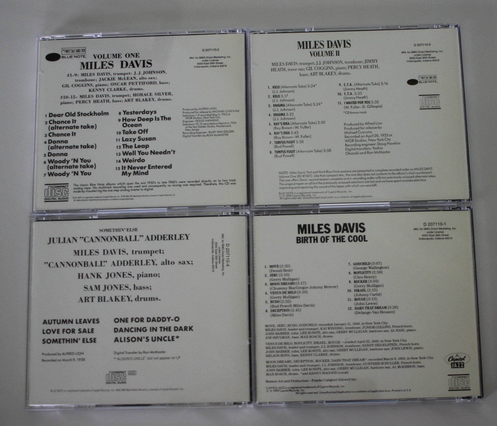 Miles Davis *The Blue note & Capitol Recordings CD box set *NM* Ex condition