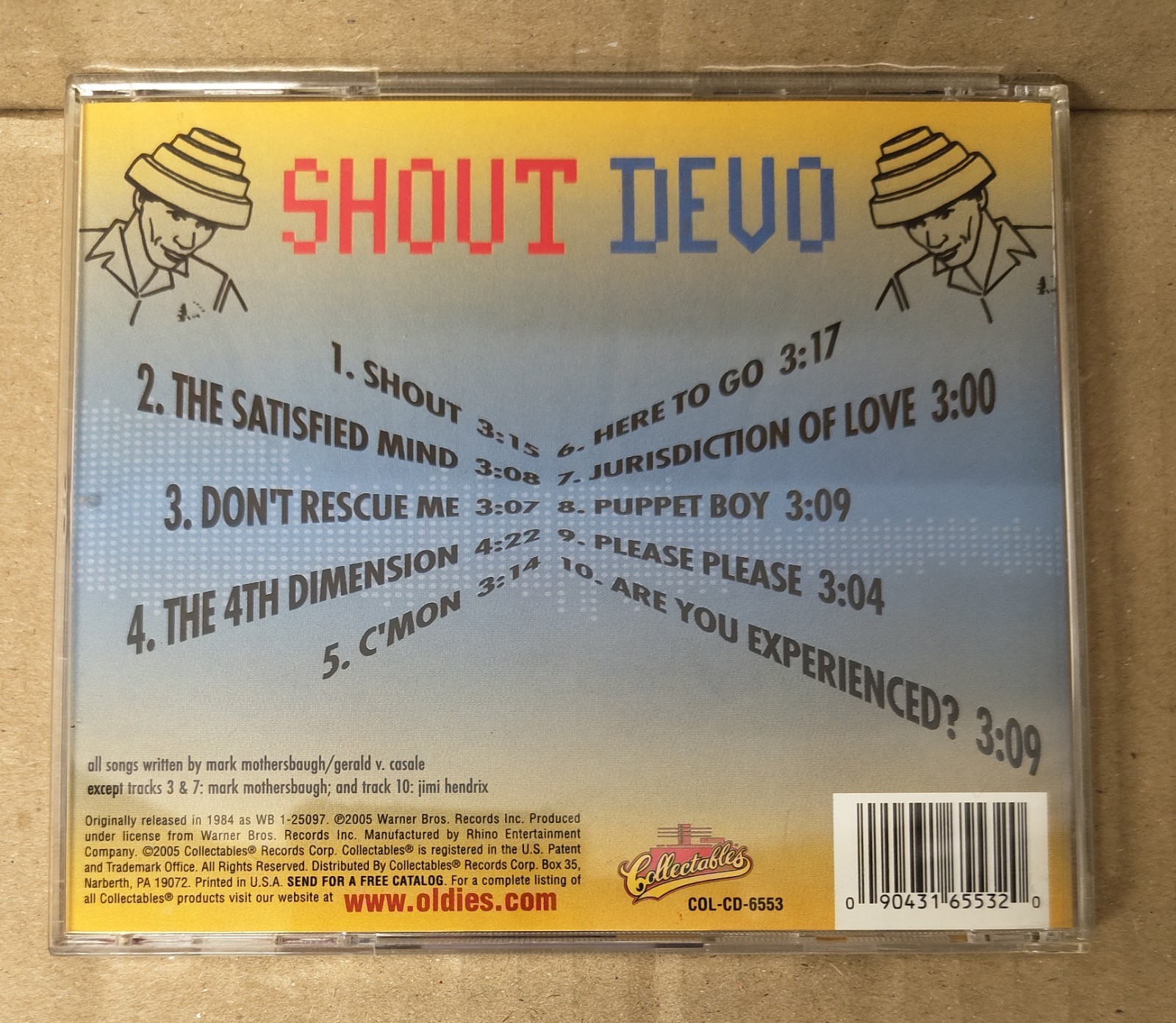 Devo - Shout (CD Album 2005) Collectables COL-CD-6553