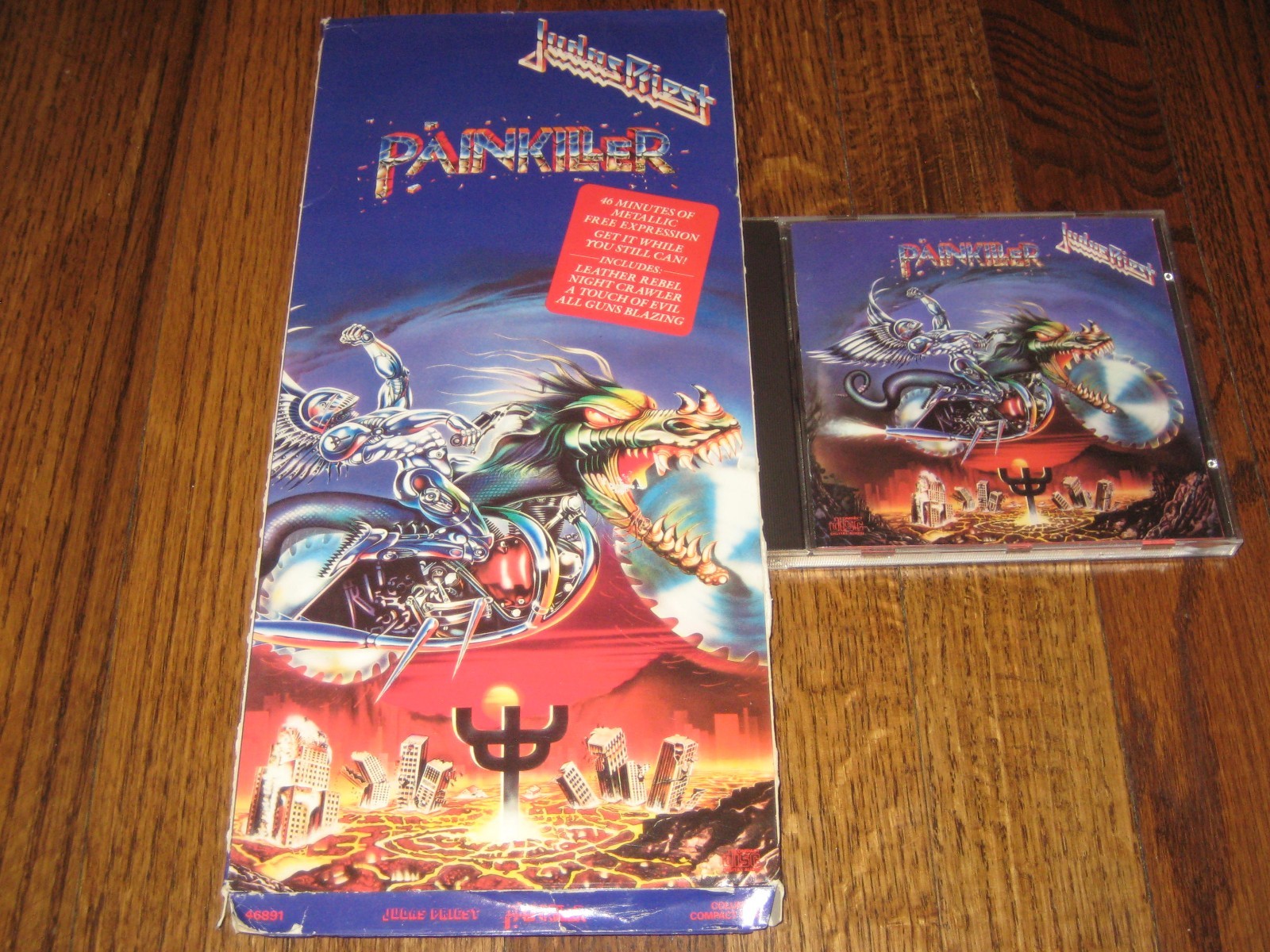 Judas Priest Painkiller Longbox and orignial cd-Rare! Rob Halford
