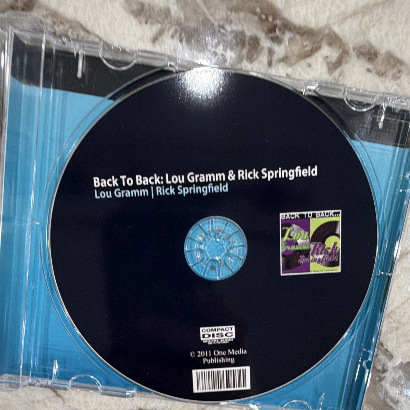 Lou Gramm Rick Springfield Back To Back... CD 2011 One Media Publishing Rock