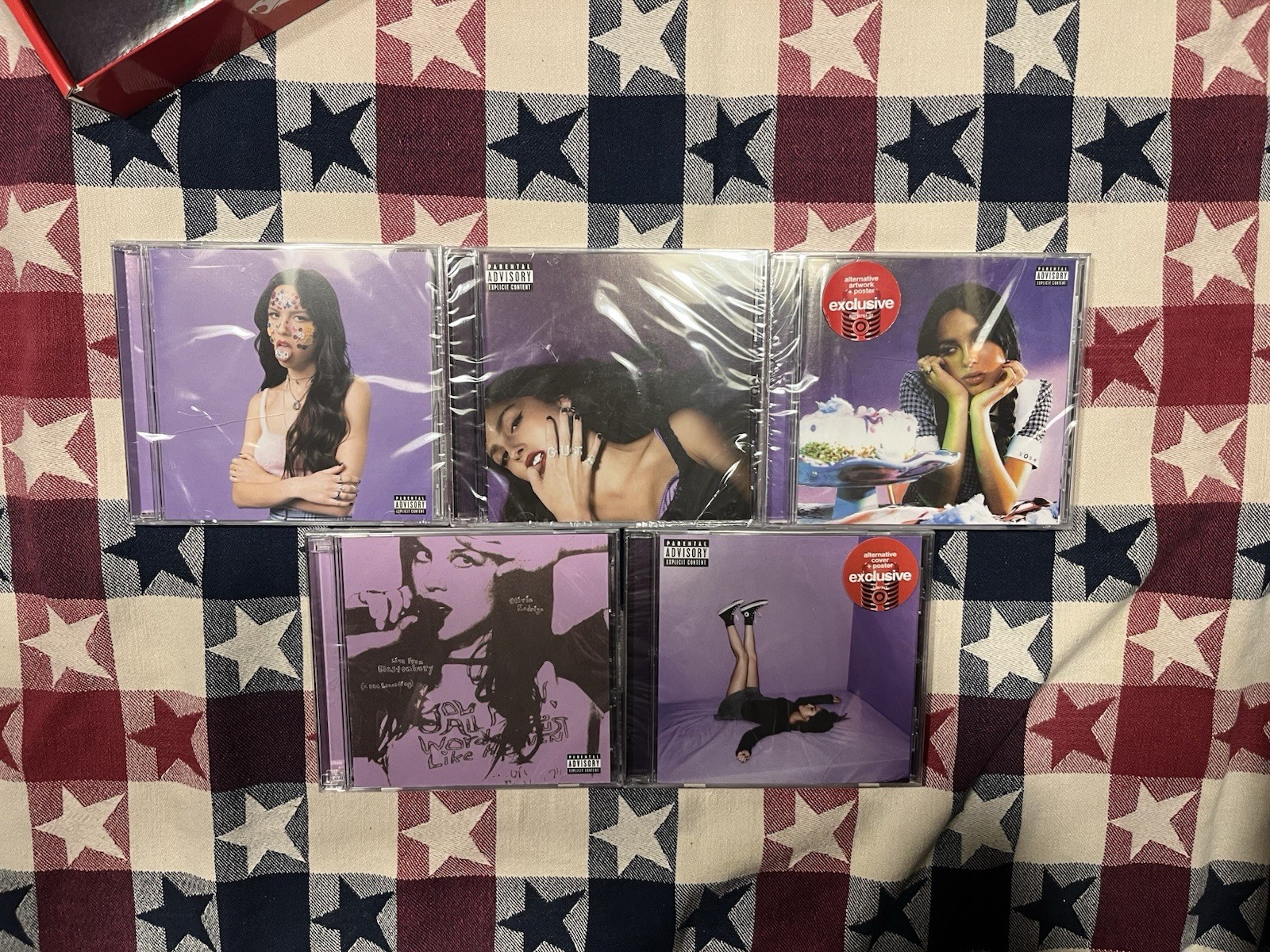 Olivia Rodrigo 5 Sealed CD Lot. Sour Has Crack In Case. See Picture