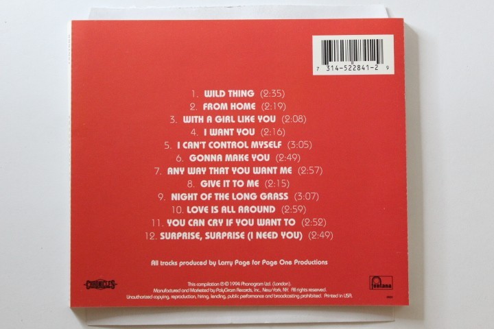 The Troggs - The Best Of CD Pop Rock Garage Rock