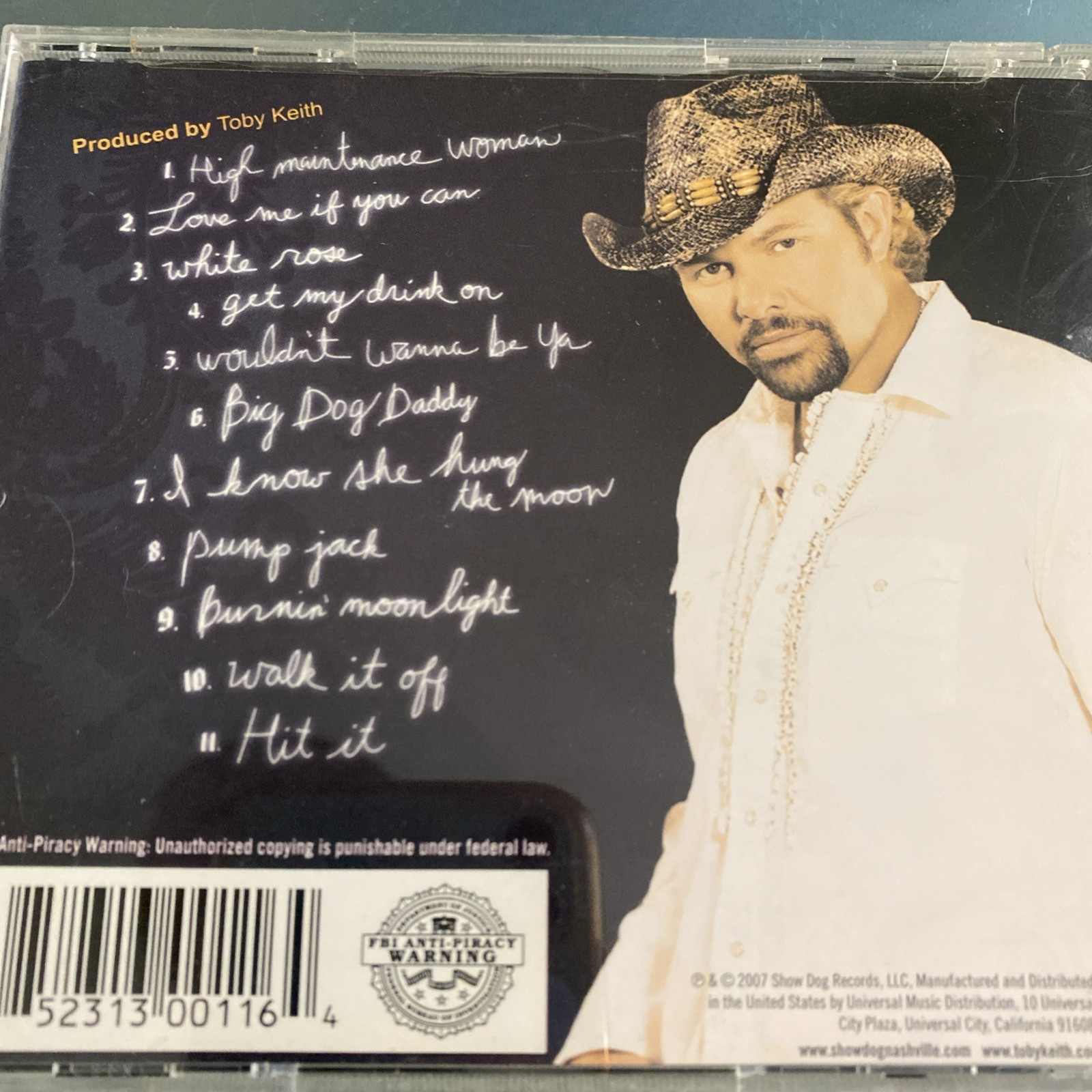 TOBY KEITH 8 LOT: 35 Biggest Hits (2 Disc), White Trash, Greatest Hits I & II+