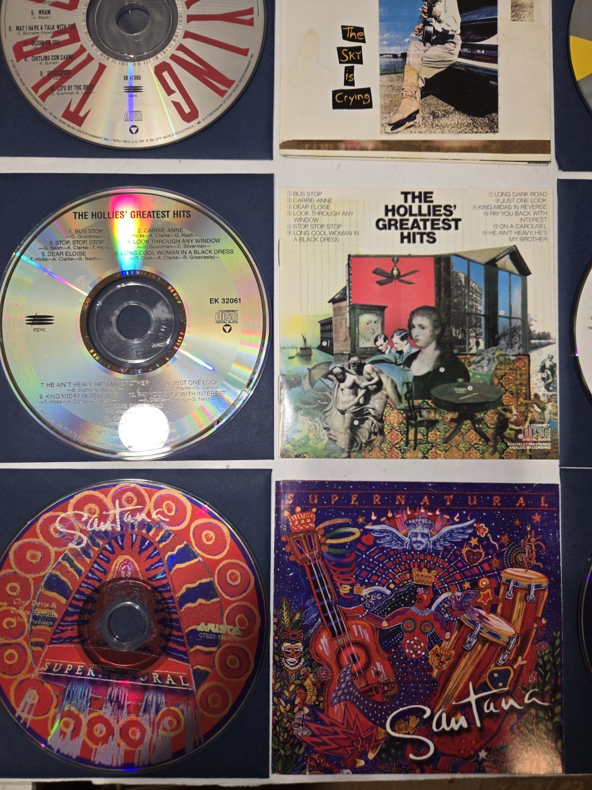 CLASSIC ROCK 9 CD LOT - CCR, GENESIS, SANTANA, etc.- PLEASE READ DESCRIPTION