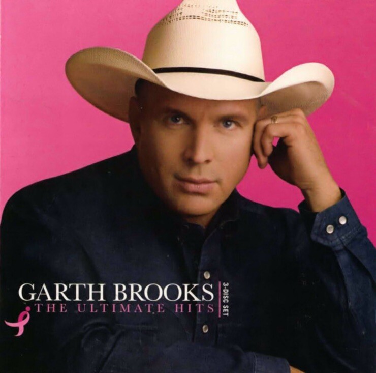 The Ultimate Hits by Garth Brooks (2 CD, DVD 2007 Pearl) Pink Susan G. Komen Ed