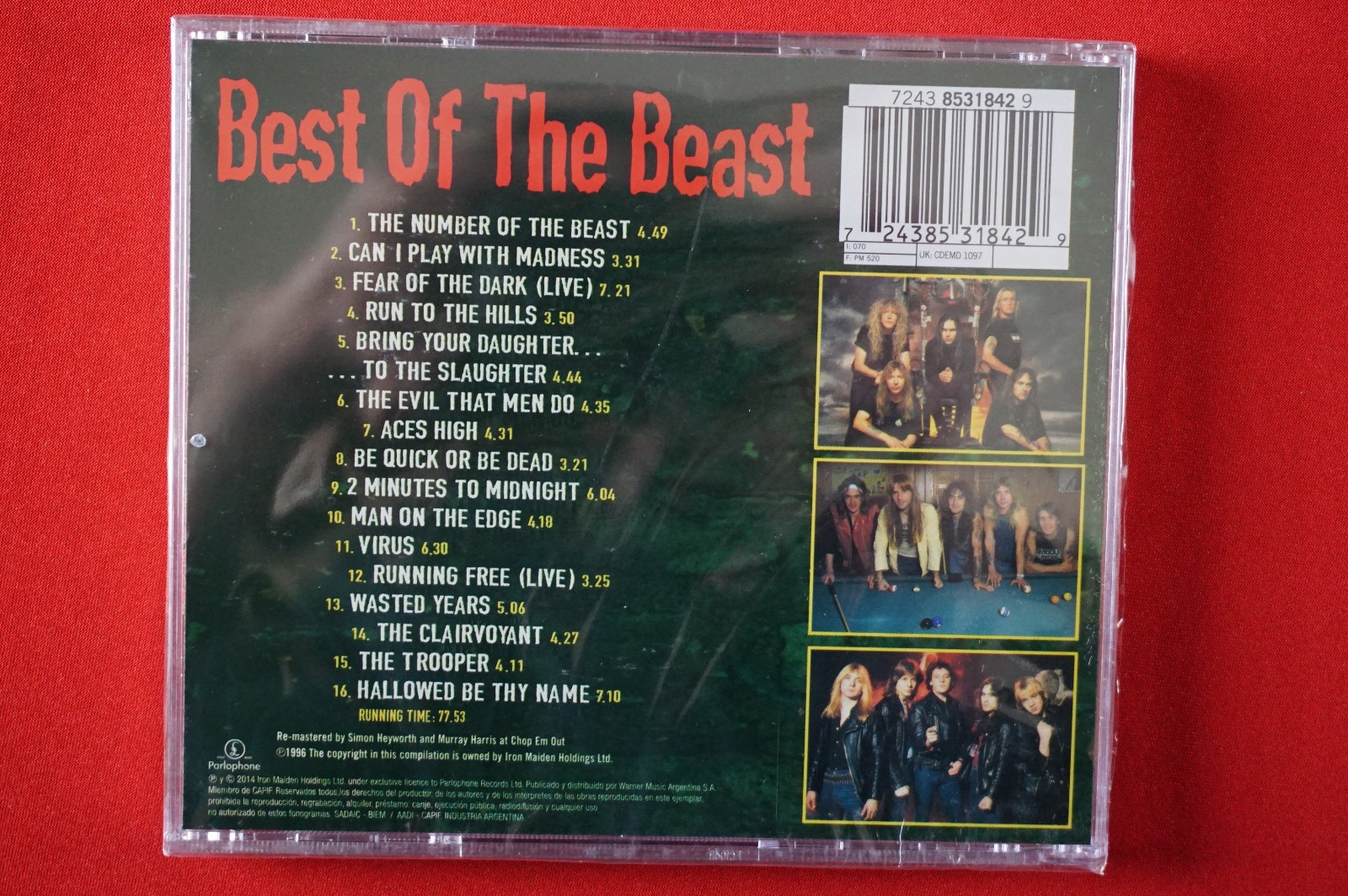 Iron Maiden Best of the Beast CD Number of the Beast Aces High Rare New Sealed