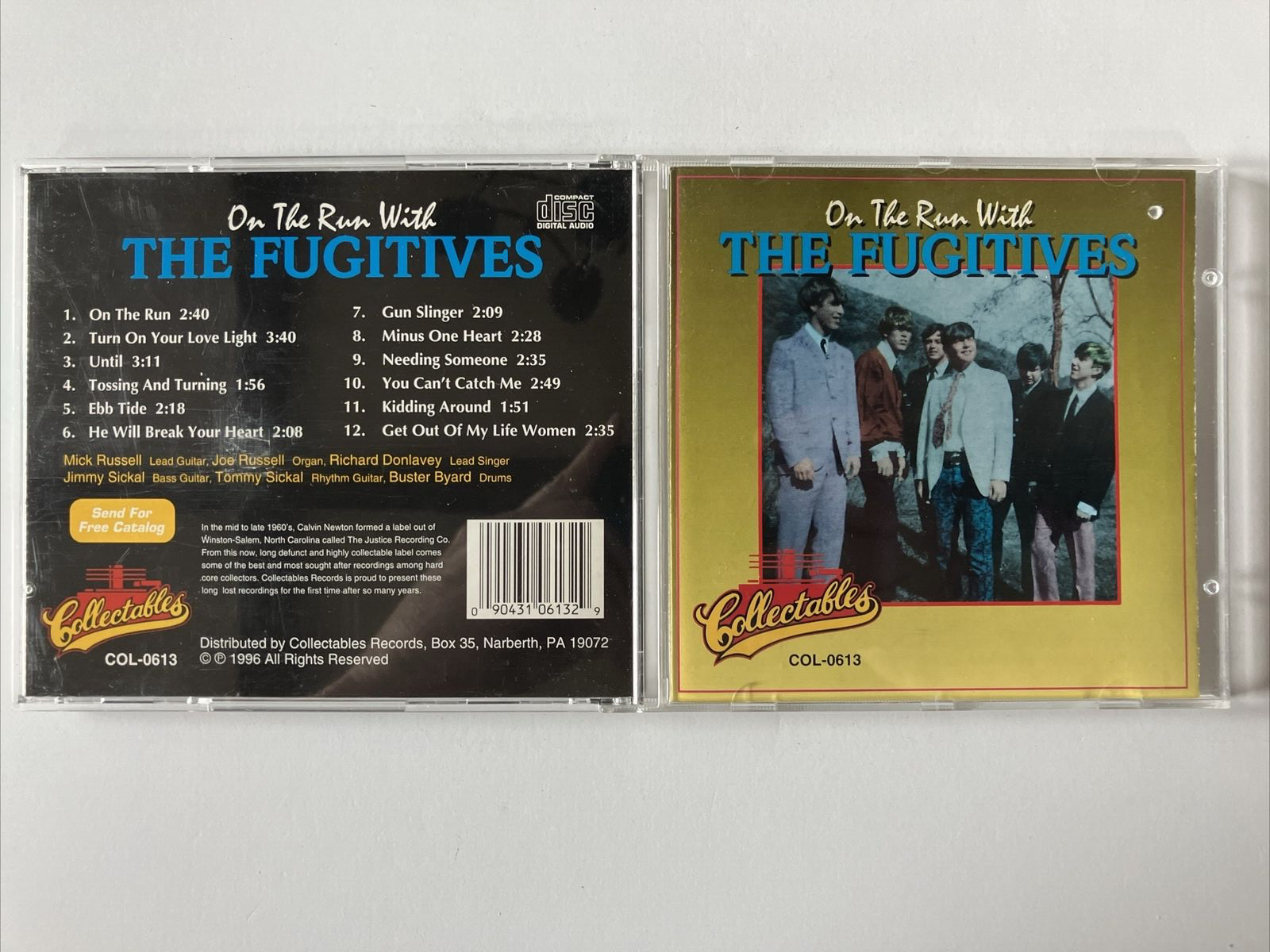 On The Run With The Fugitives by Fugitives (CD, 1996) Great Condition