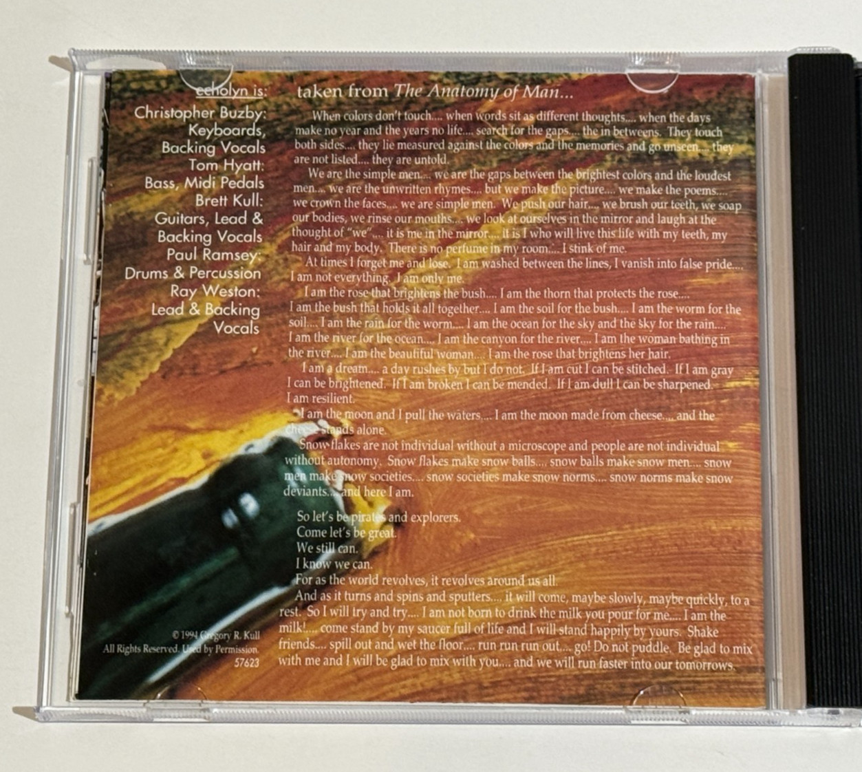 Echolyn As The World CD 1995 Sony 550 Music Prog Rock