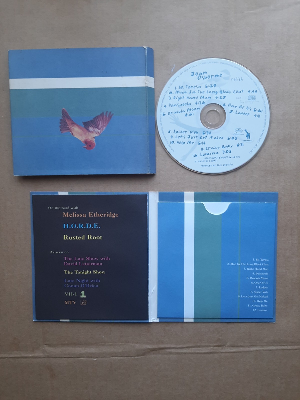 Joan Osborne – Relish (USA FULL PROMO CD IN PROMO ONLY PACK)