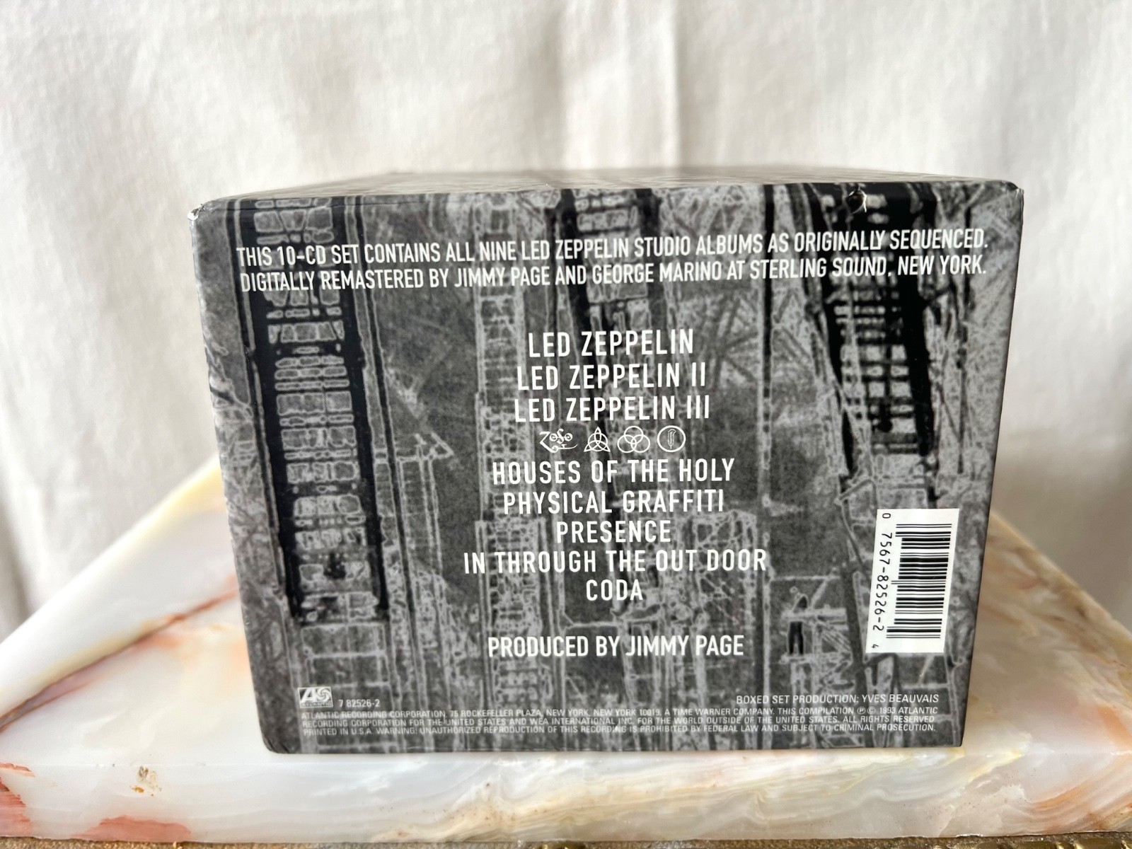 Vintage 1993 Led Zeppelin The Complete Studio Recordings 10 CD Box Set Read