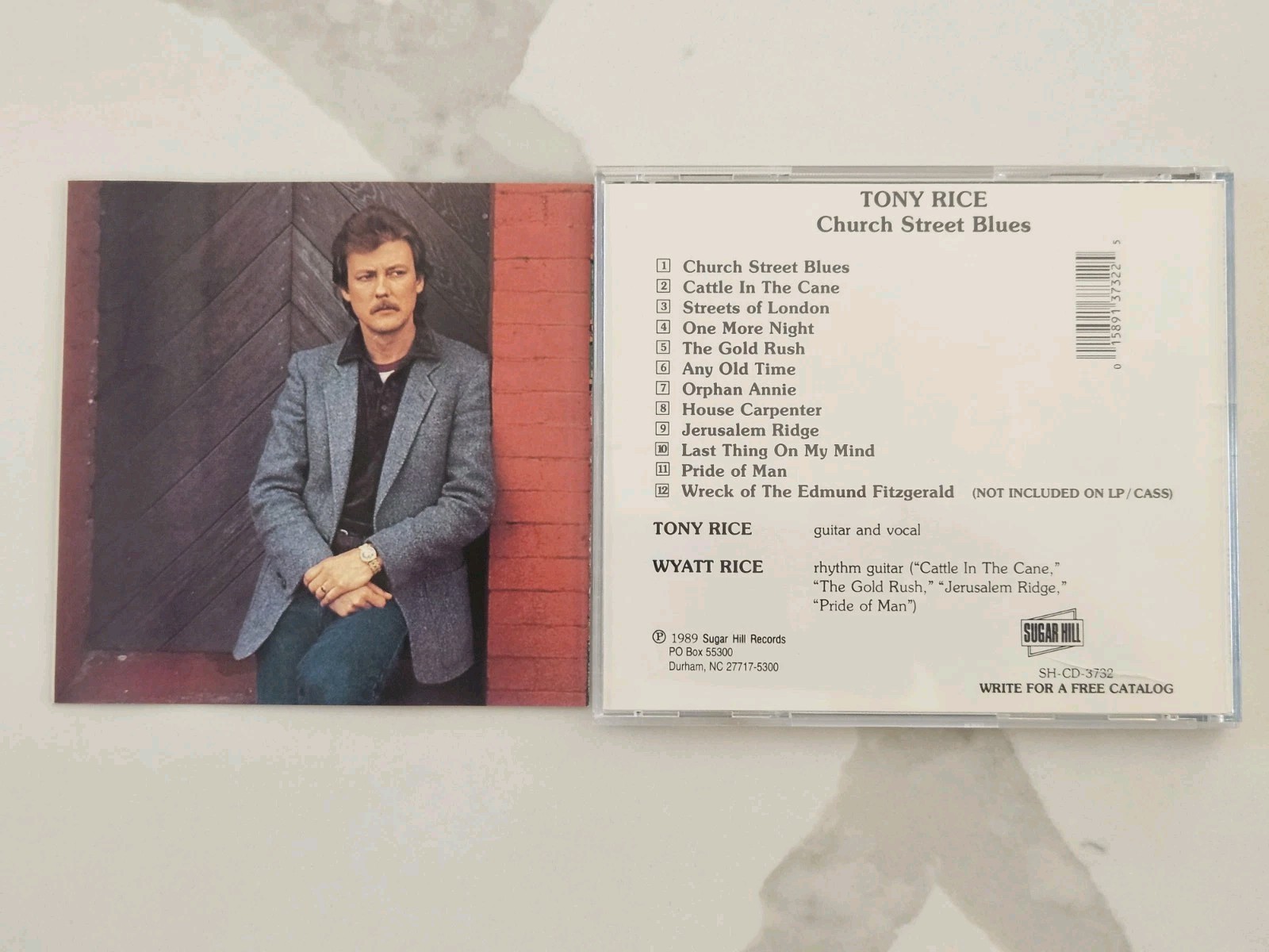 TONY RICE / CHURCH STREET BLUES *RARE HARD TO FIND CD RELEASE ON SUGARHILL LABEL