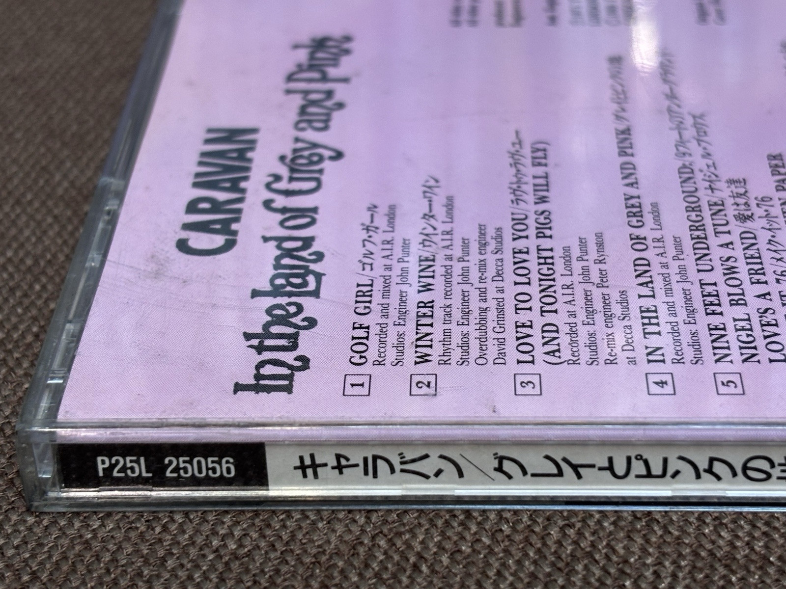 CARAVAN In The Land Of Grey And Pink JAPAN CD P25L-25056 -A1F11 1989 issue Dawn