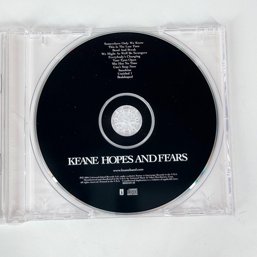 KEANE – HOPES AND FEARS CD 2004 Pop Rock Interscope Records US Edition