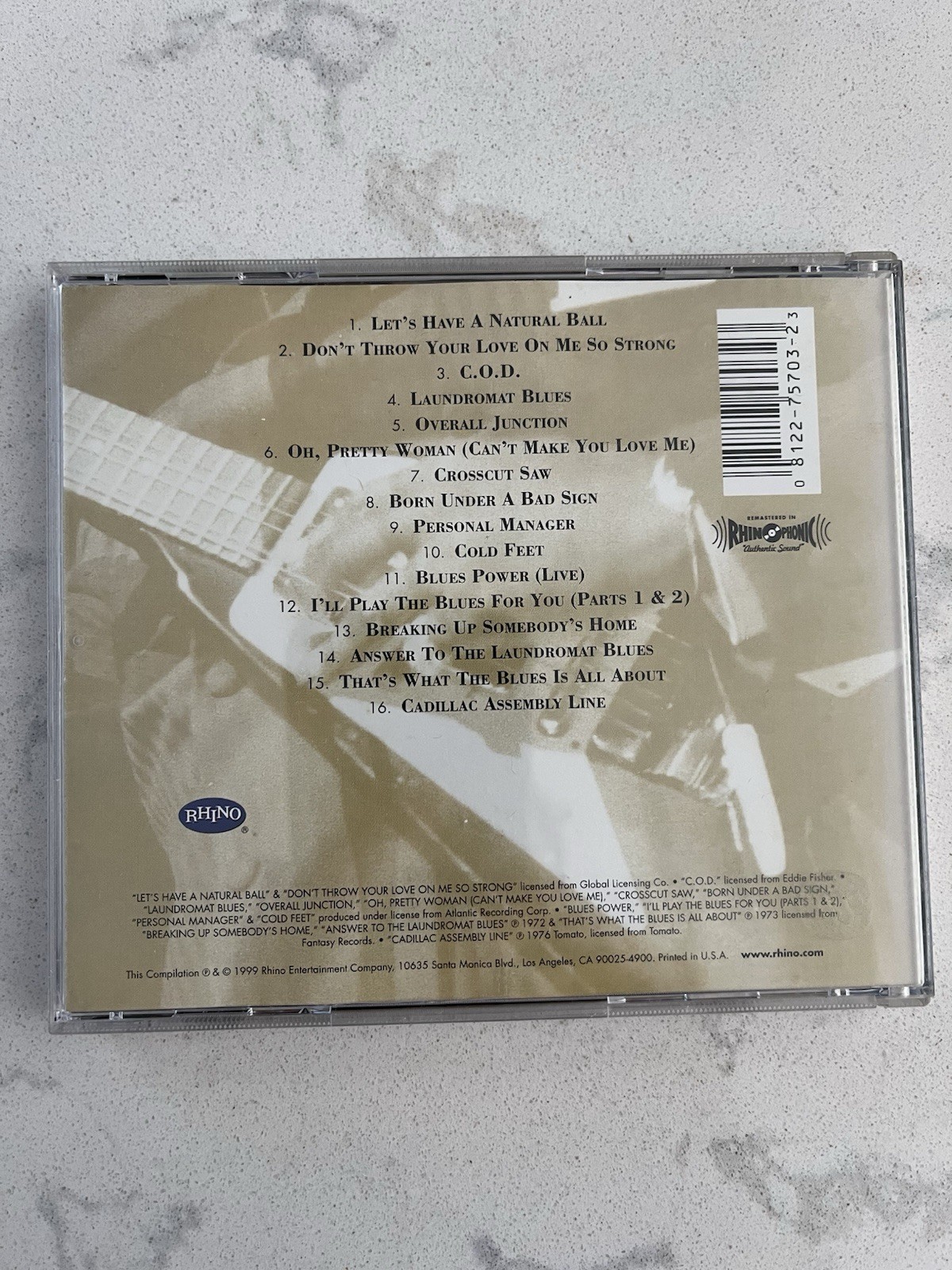 Albert King “Blues Masters: Very Best Of” CD Rhino R2 75703 Exc Cond 1999
