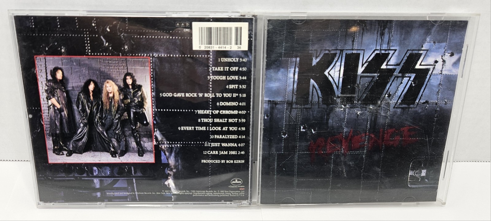 KISS REVENGE CD 1992 FIRST EDITION EX