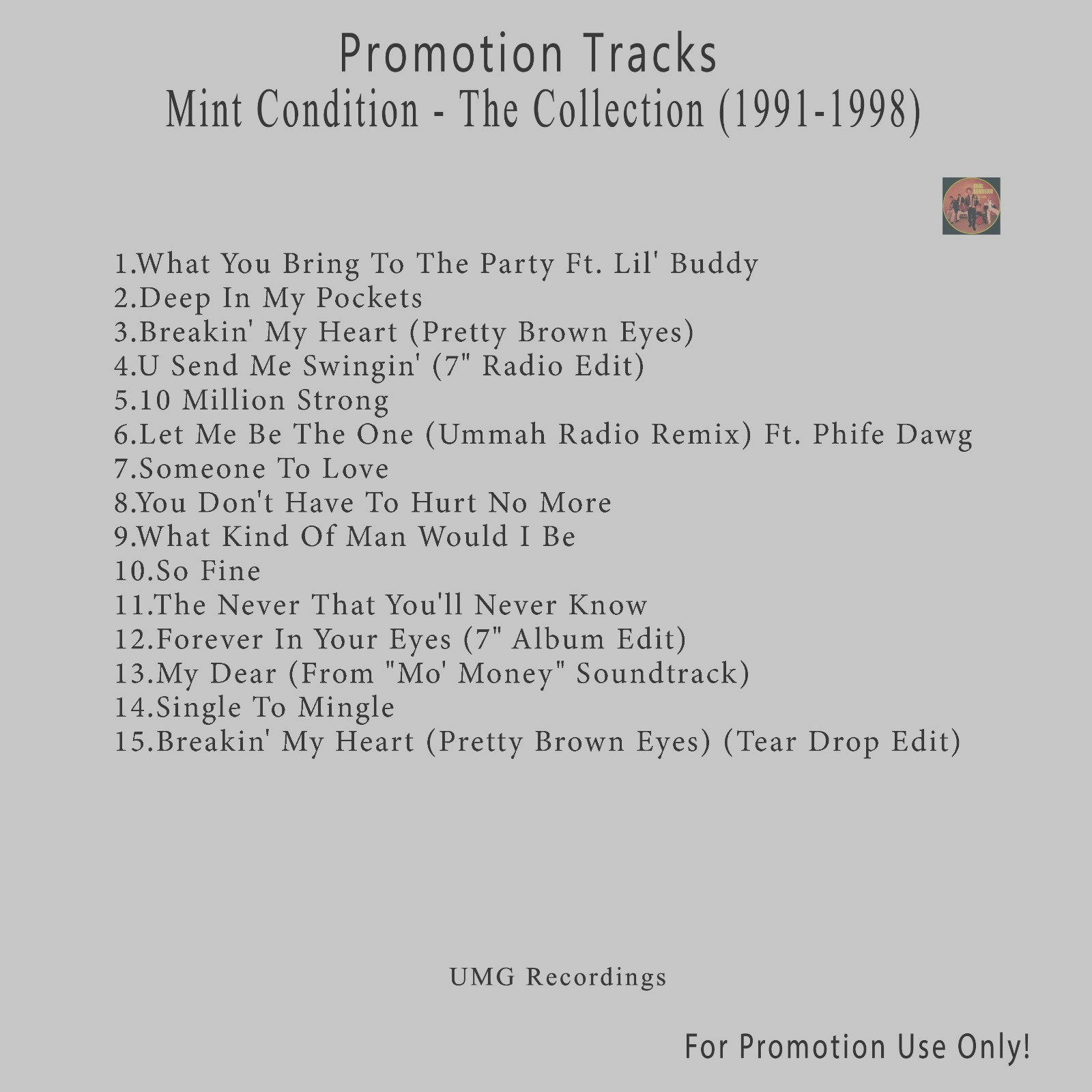 R&B/Soul.. White CD. Mint Condition - The Collection (1991-1998)