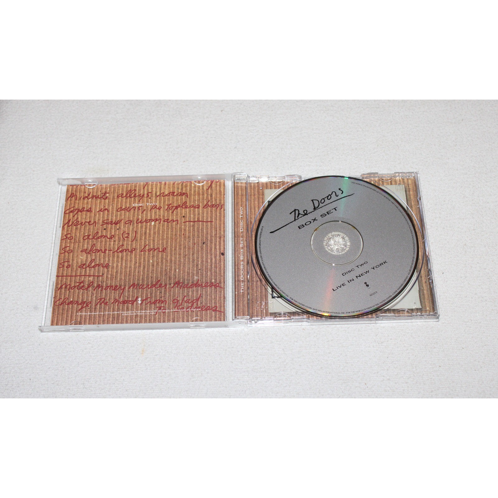 The Doors Box Set 4-CD 1997 w/ booklet 62123-2 Live Demos Band Favorites