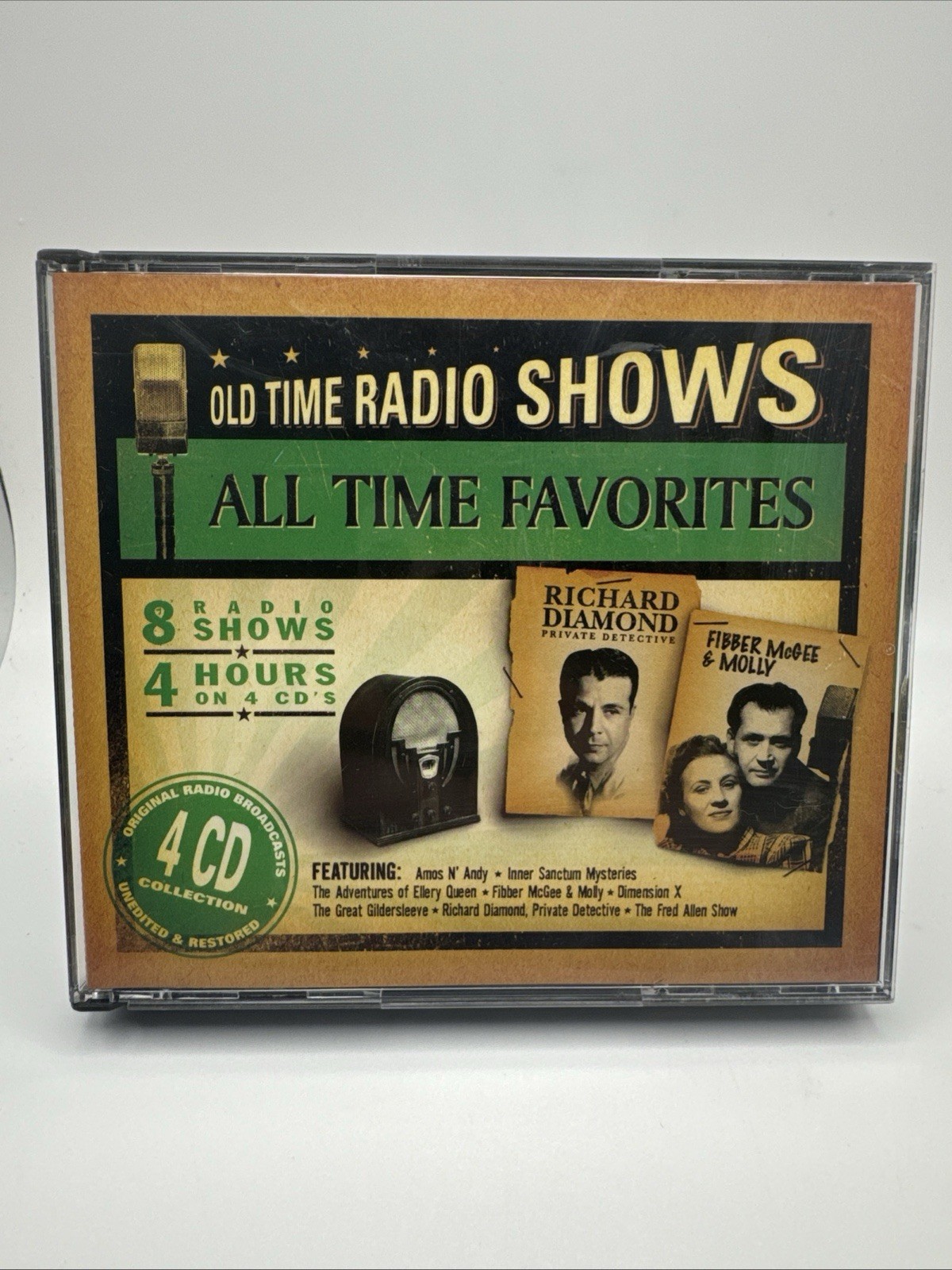 2004 Old Time Radio Shows All Time Favorites 8 Radio Shows & 4 Hours on 4 CDs