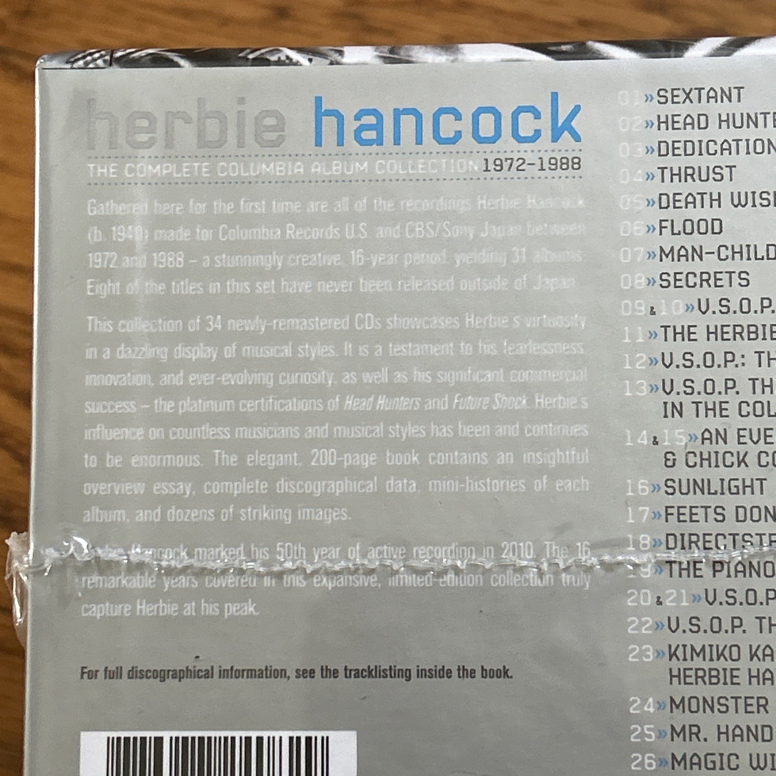 Herbie Hancock complete columbia album collection Box Set 34 CD Jazz 1972-1988