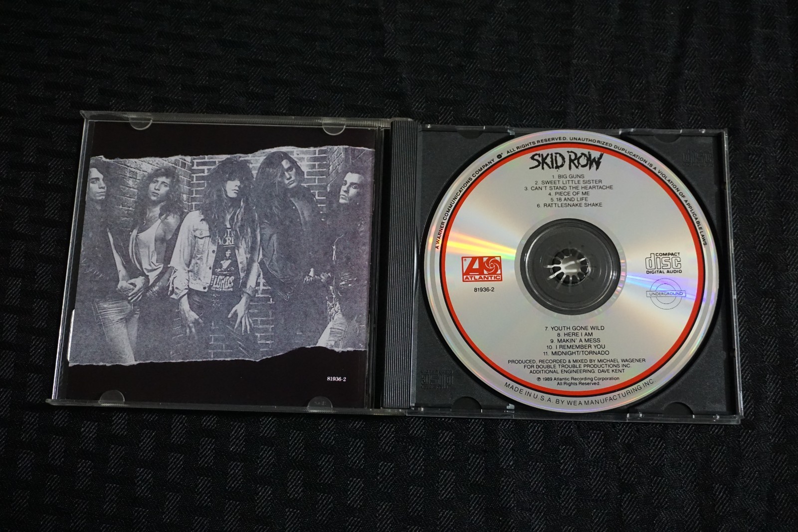 Skid Row Skid Row (1989 Hard Rock CD Atlantic7 81936 VG Condition) Free Shipping