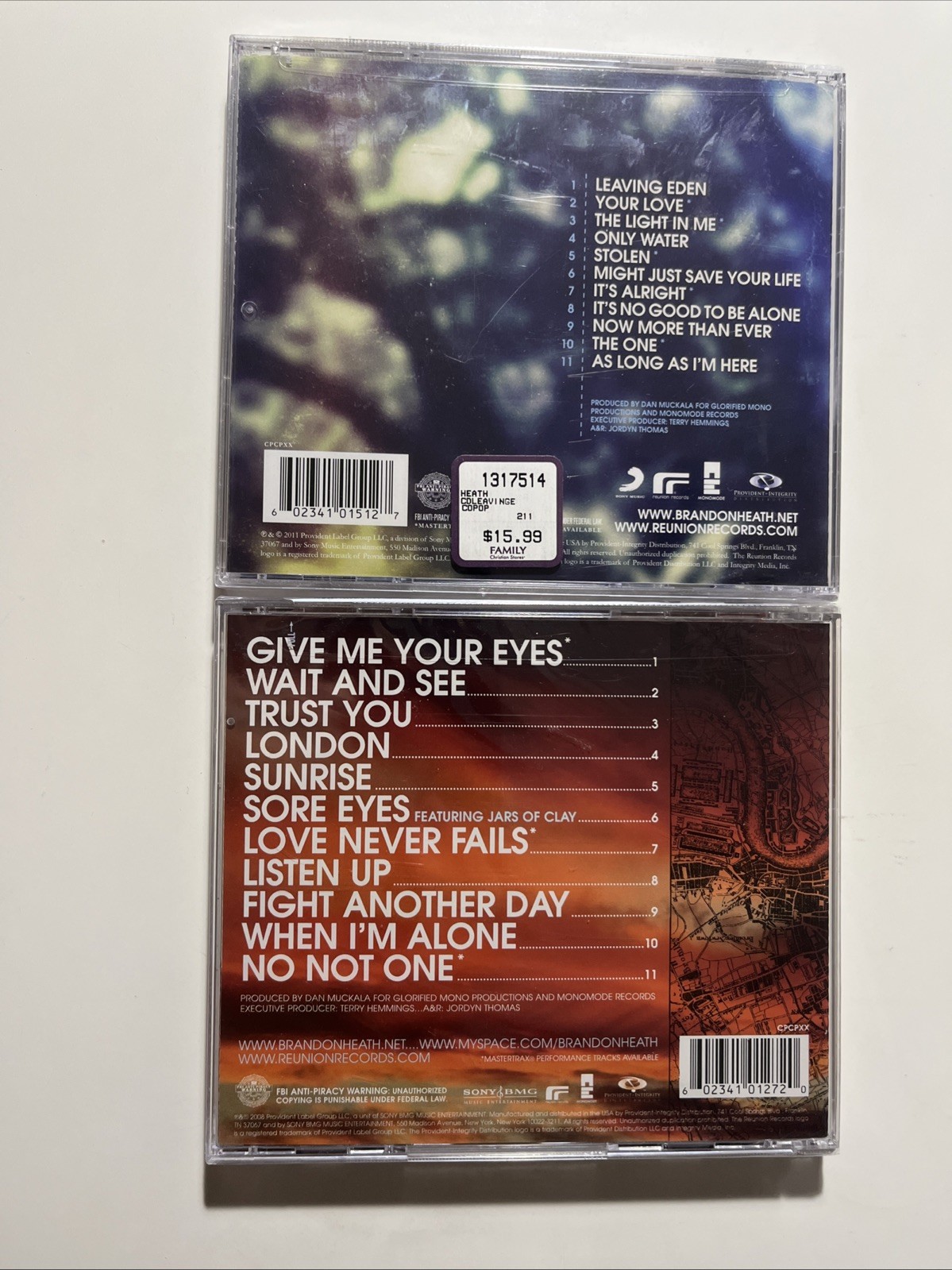 NEW SEALED 17 CCM CD LOT (CRACKED) JEREMY CAMP BRANDON HEATH SIDEWALK PROPHETS