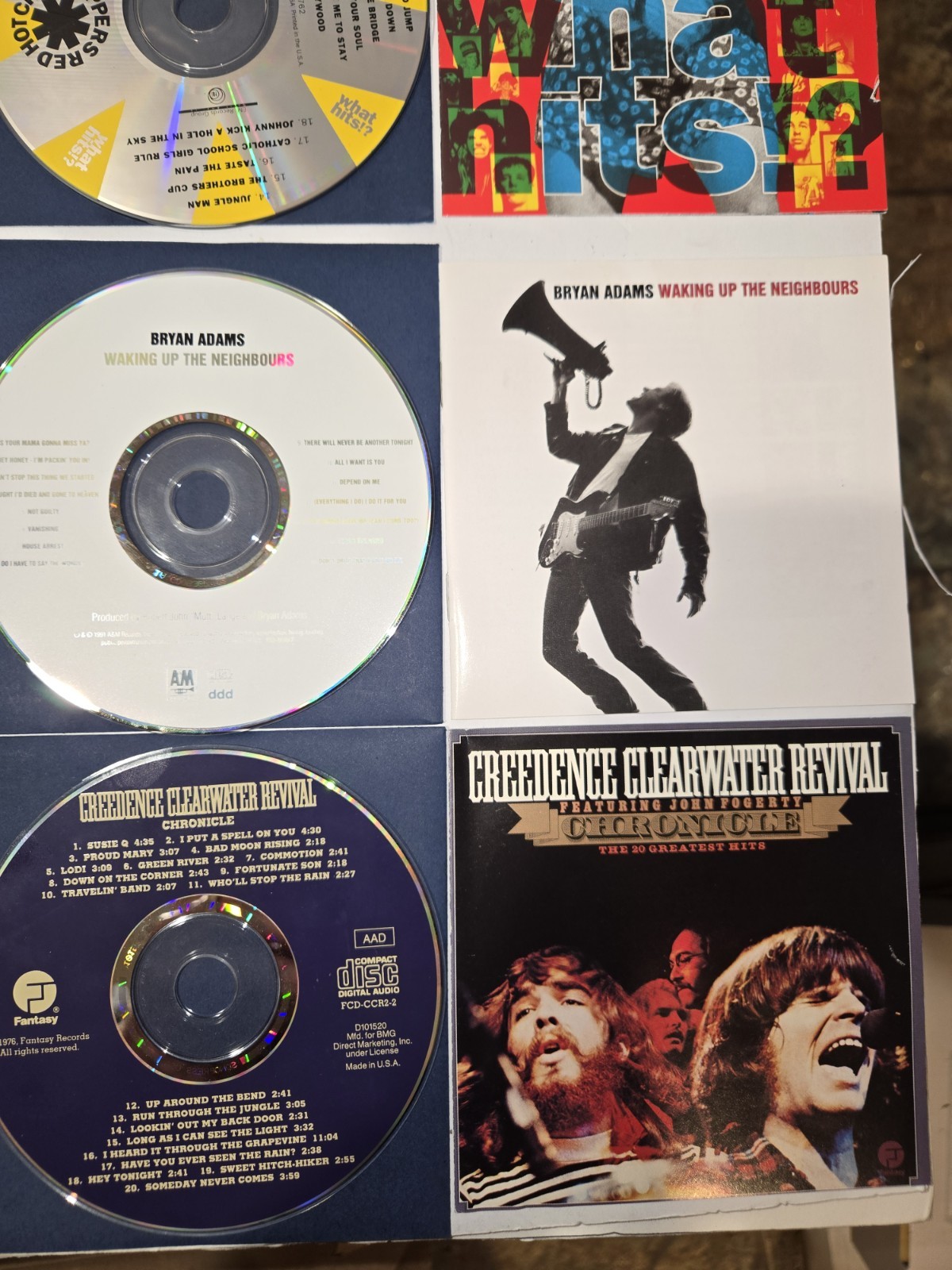 CLASSIC ROCK 9 CD LOT - CCR, GENESIS, SANTANA, etc.- PLEASE READ DESCRIPTION