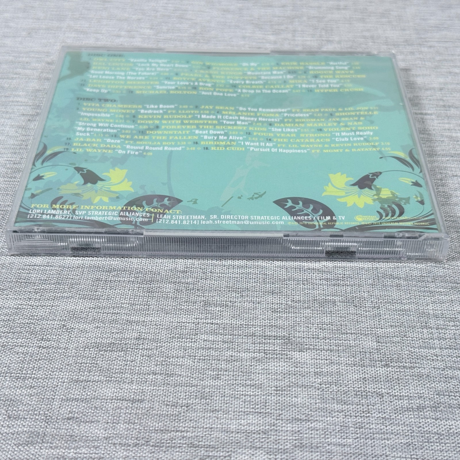 Universal Motown Republic Group New Music Sampler Spring 2010 (CD, 2010)