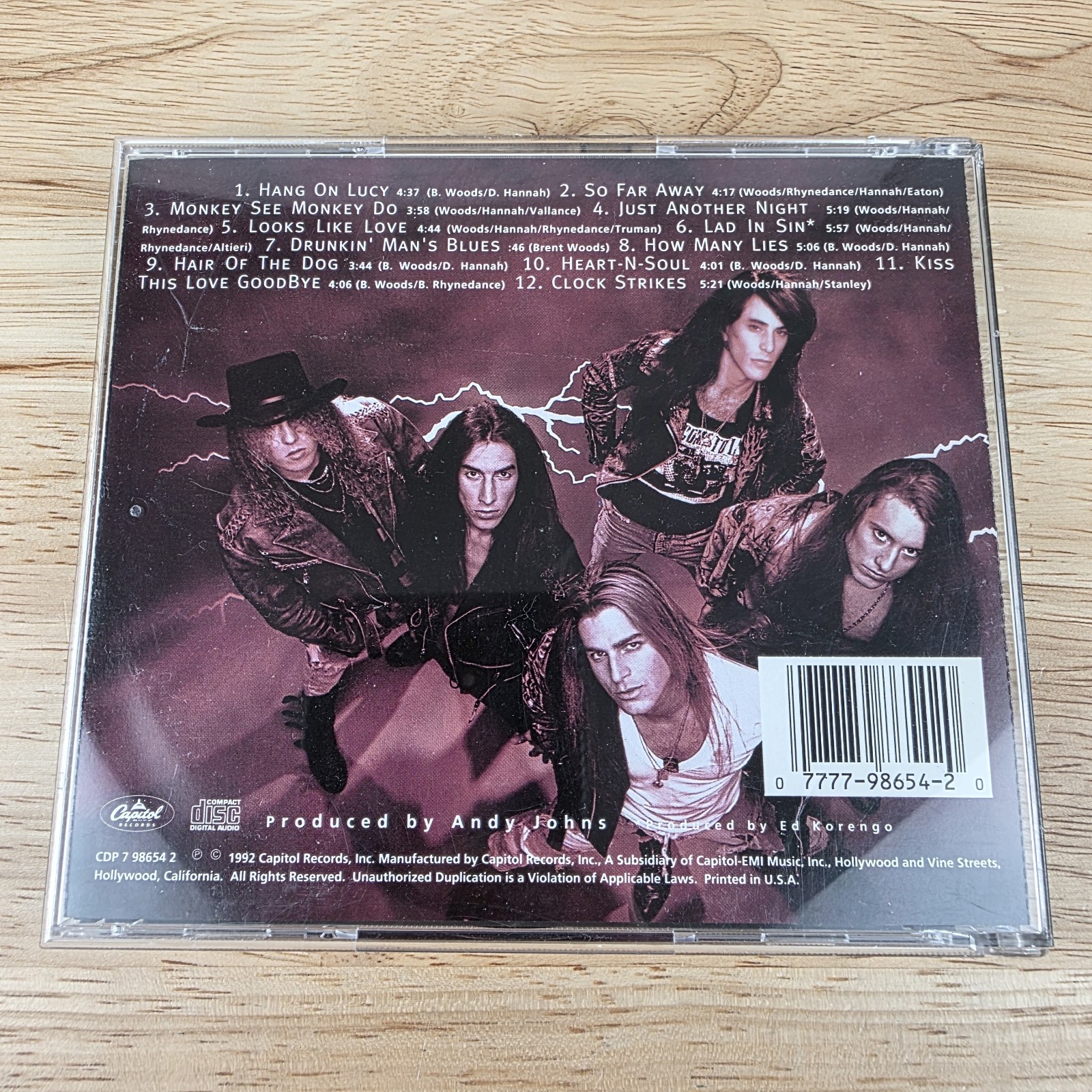 Under the Influence by Wildside (CD,1992) Capitol/EMI Records Hard Rock