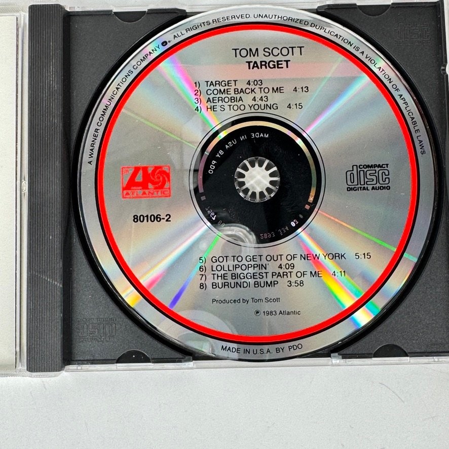 Tom Scott – Target CD 1983 Smooth Jazz Fusion Atlantic Full Digital Recording