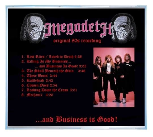 Megadeth Killing is my Business cd speed thrash metal Overkill Slayer Metallica