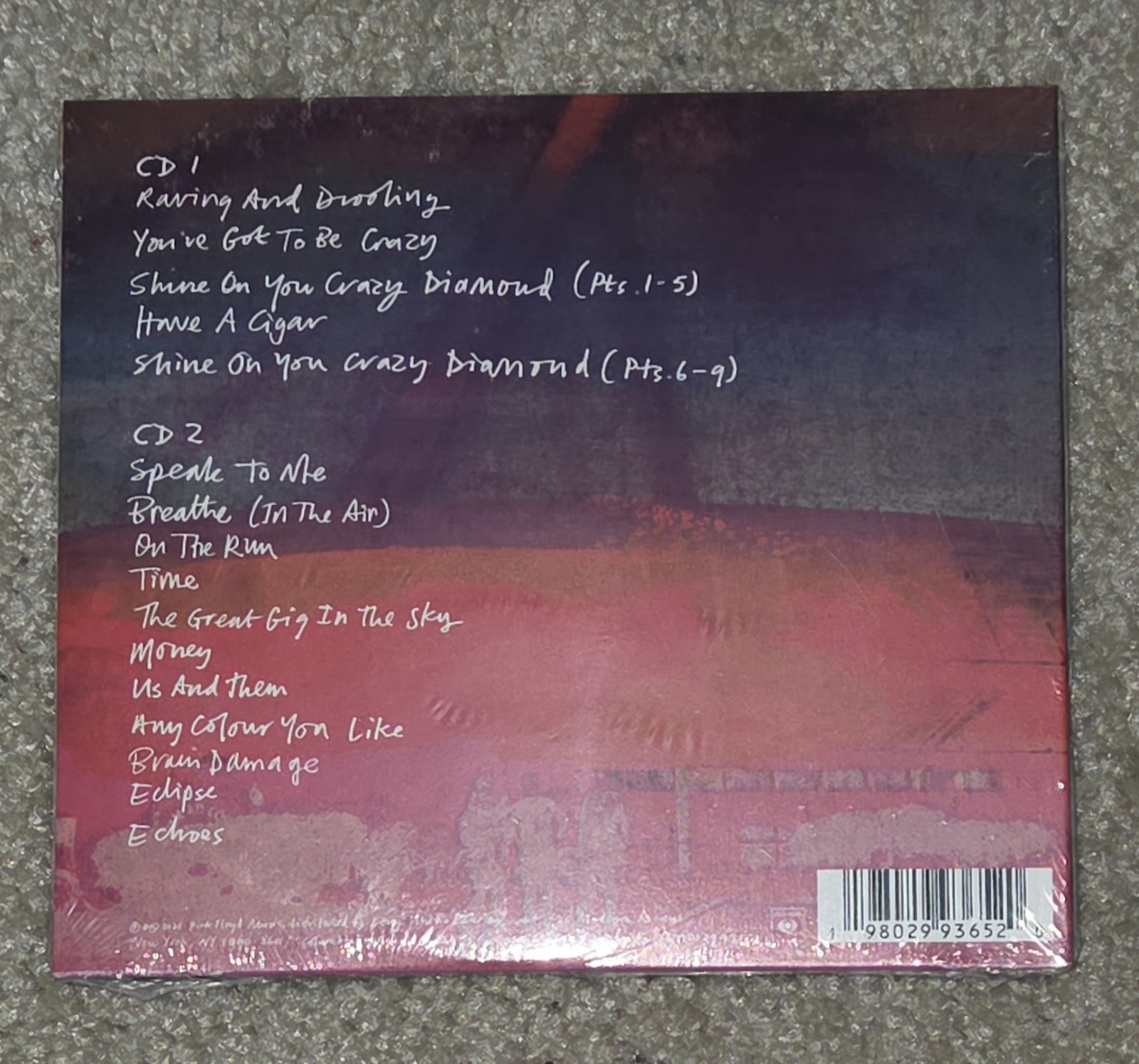 PINK FLOYD LIVE FROM THE LOS ANGELES SPORTS ARENA APRIL 26TH, 1975 2 CD
