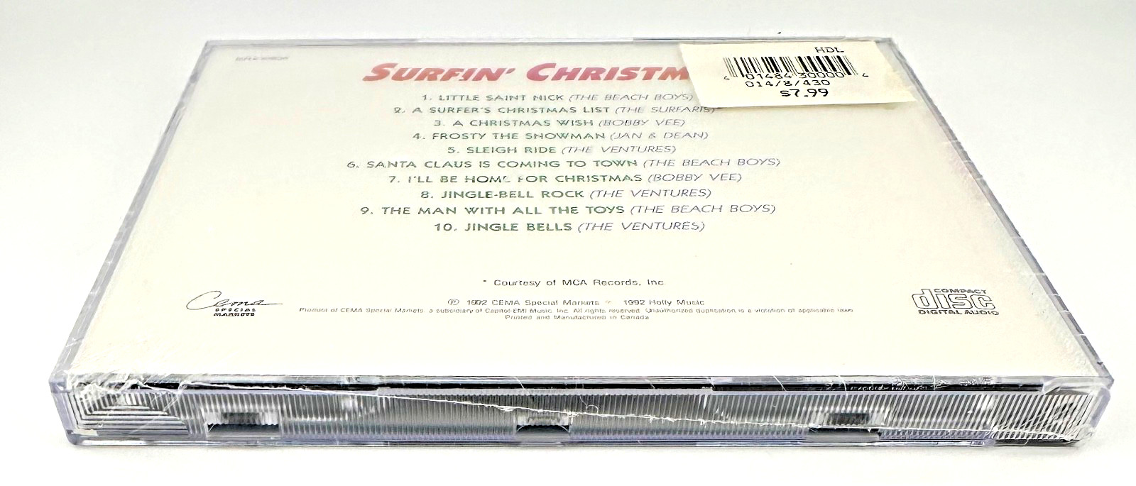 Surfin' Christmas by Beach Boys, Jan& Dean, Ventures, Bobby Vee [ NEW CD, 1992 ]
