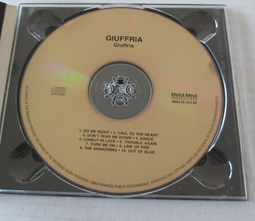 GIUFFRIA- SELF-TITLED DEBUT CD 2010 EU REMASTER 80s HAIR METAL / GLAM ROCK / AOR