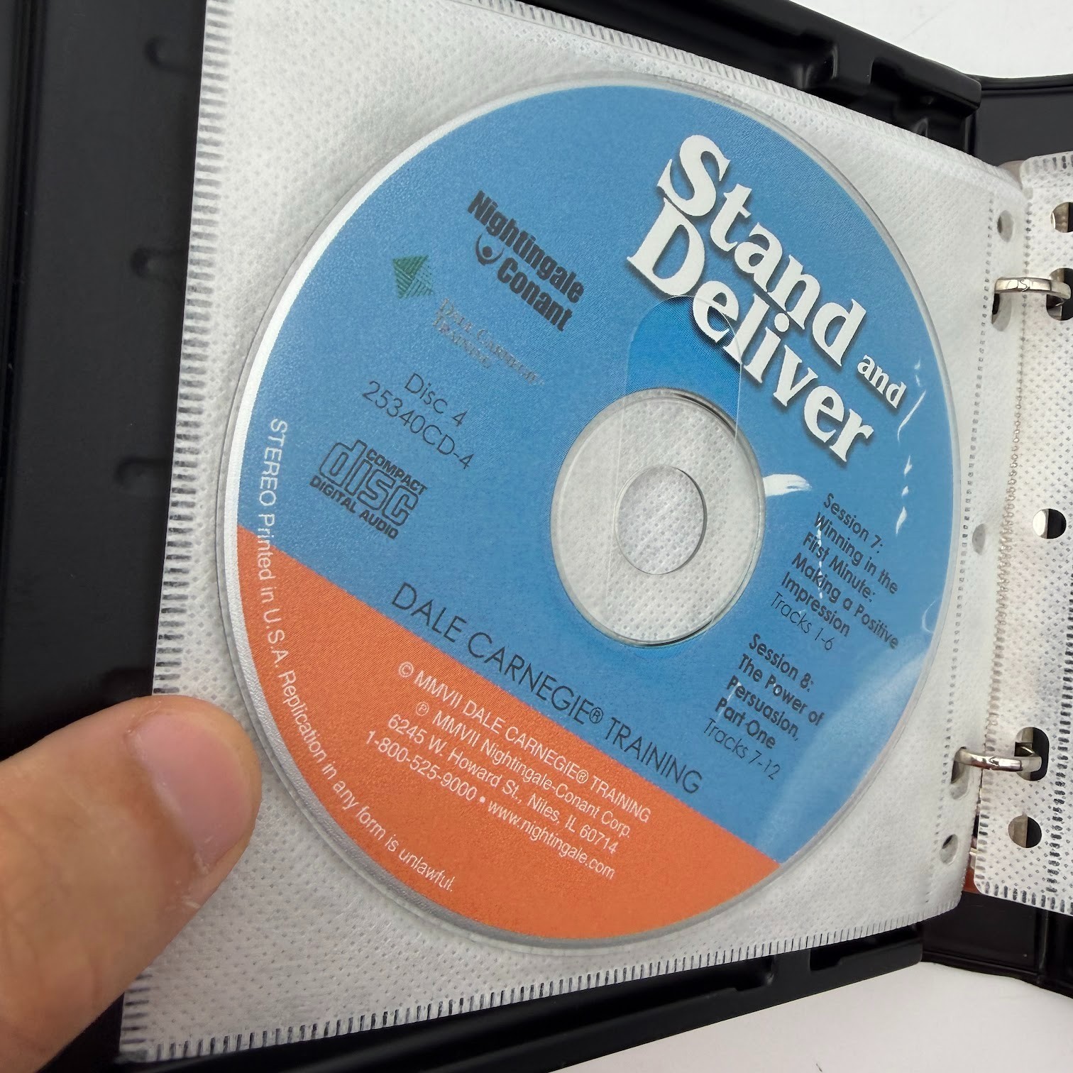 Dale Carnegie Stand and Deliver Method For Public Speaking Mastery Course 6 CD