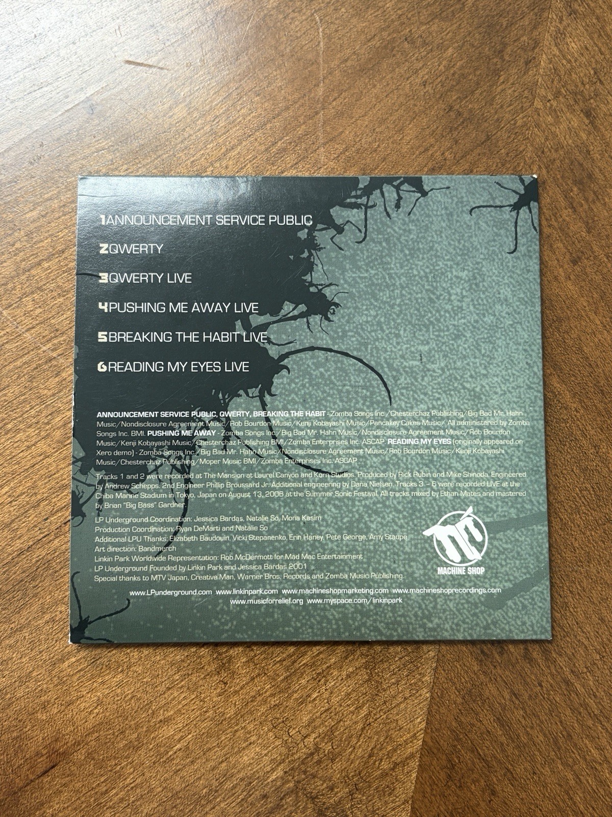 Linkin Park Underground 6 CD LPU 6.0 Fan Club EP 2006 - Original Stickers