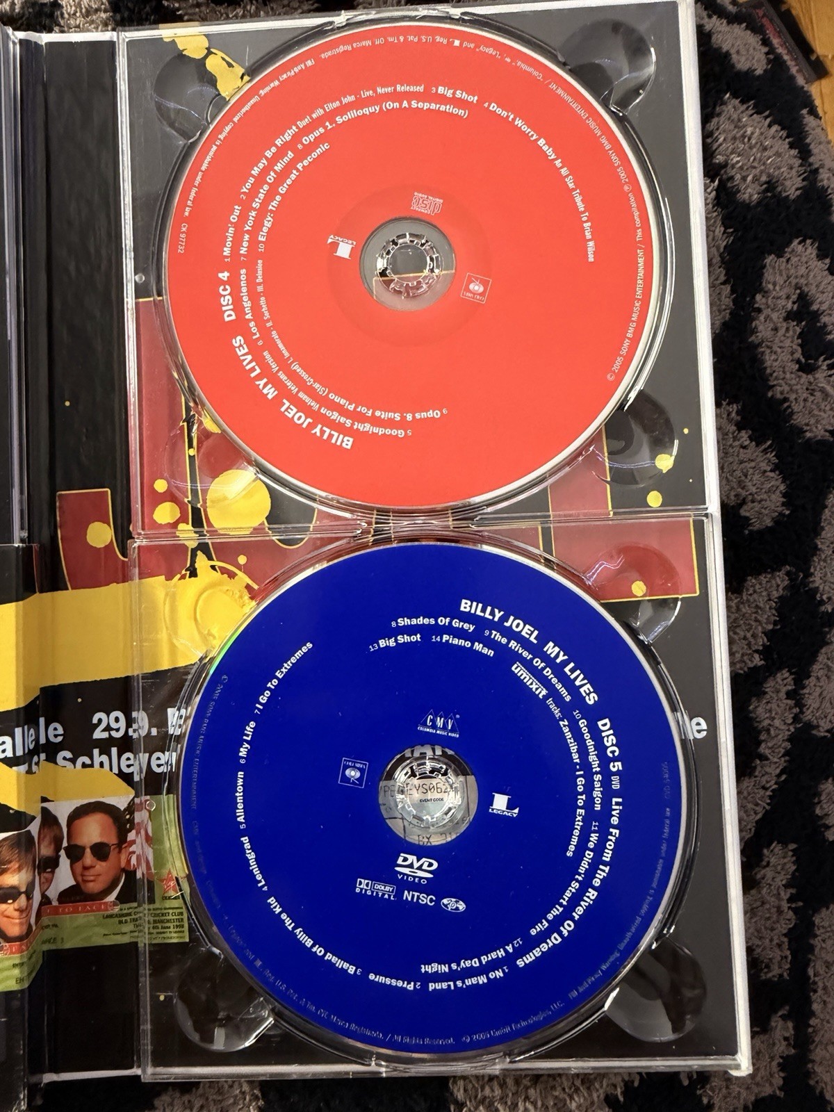 Billy Joel My Lives 2005 Columbia Rock Compilation Box Set 4CD + DVD