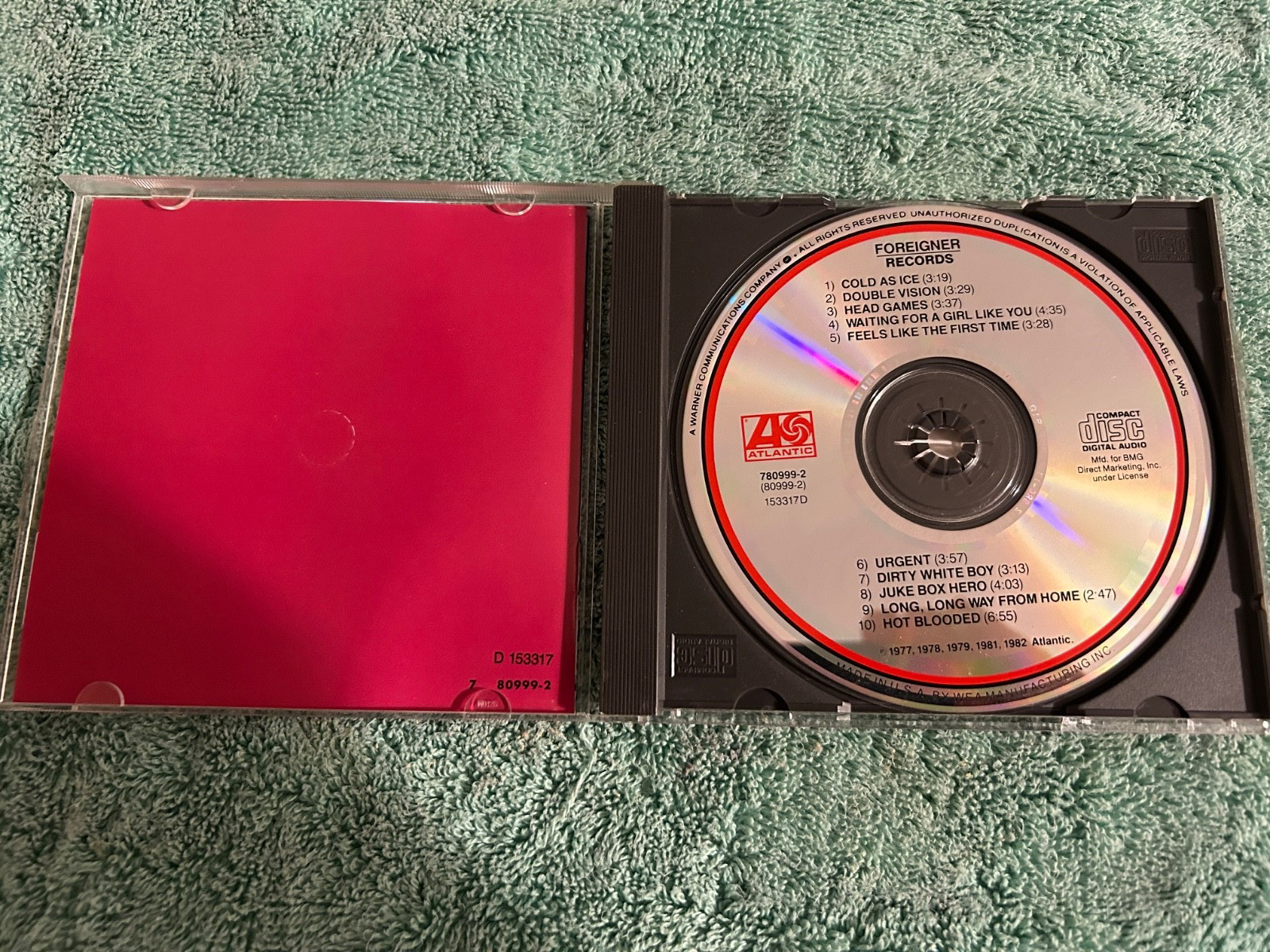 Records - By FOREIGNER -CD- Good Condition- C-10