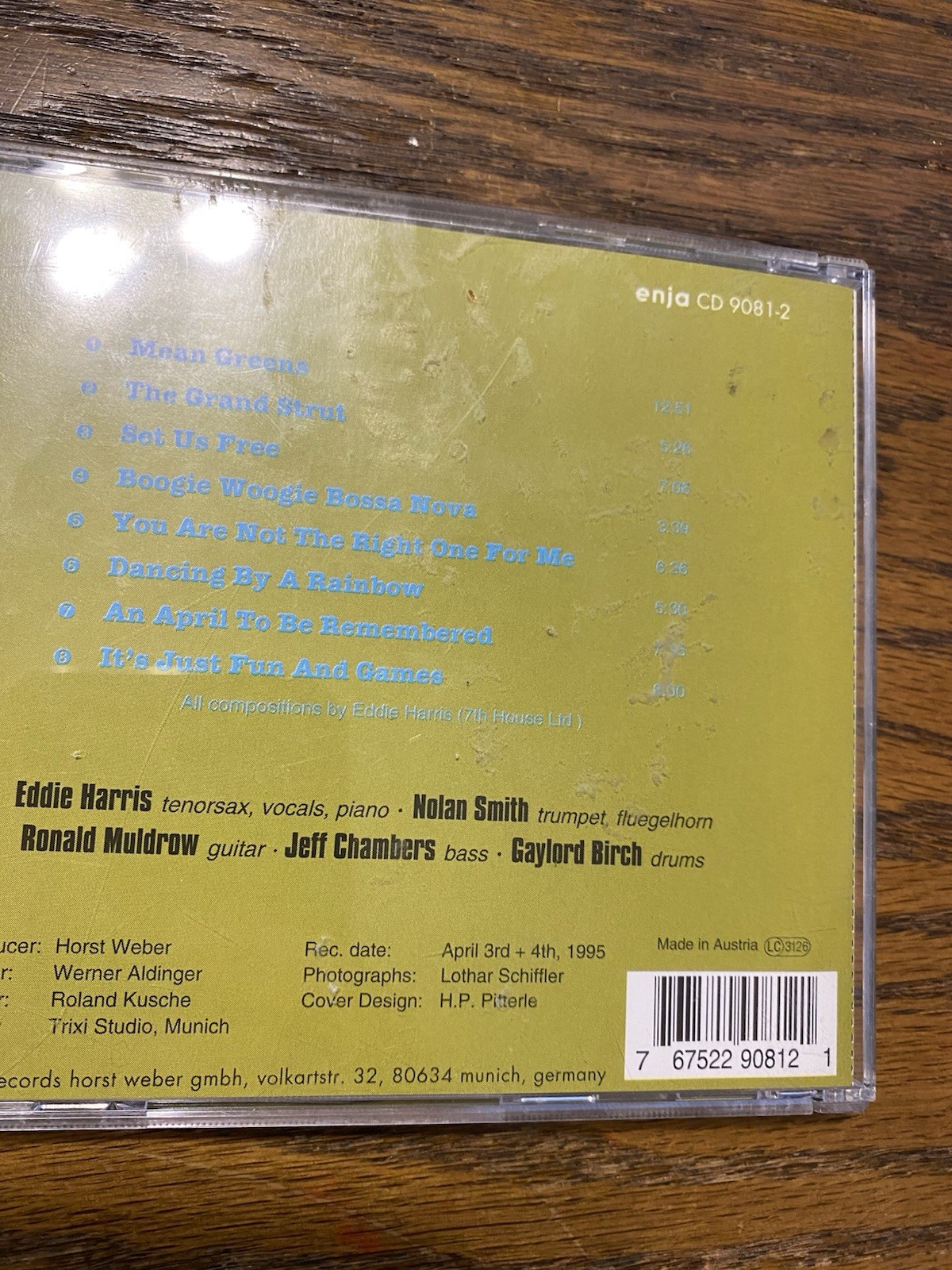 Dancing by a Rainbow by Eddie Harris CD, 1995 Jazz Funk Soul R&B Fusion Rare Oop