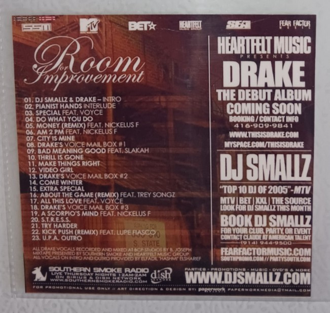 2 CD Lot Rap/Hip-Hop, R&B, Drake [SEALED Mixtape]