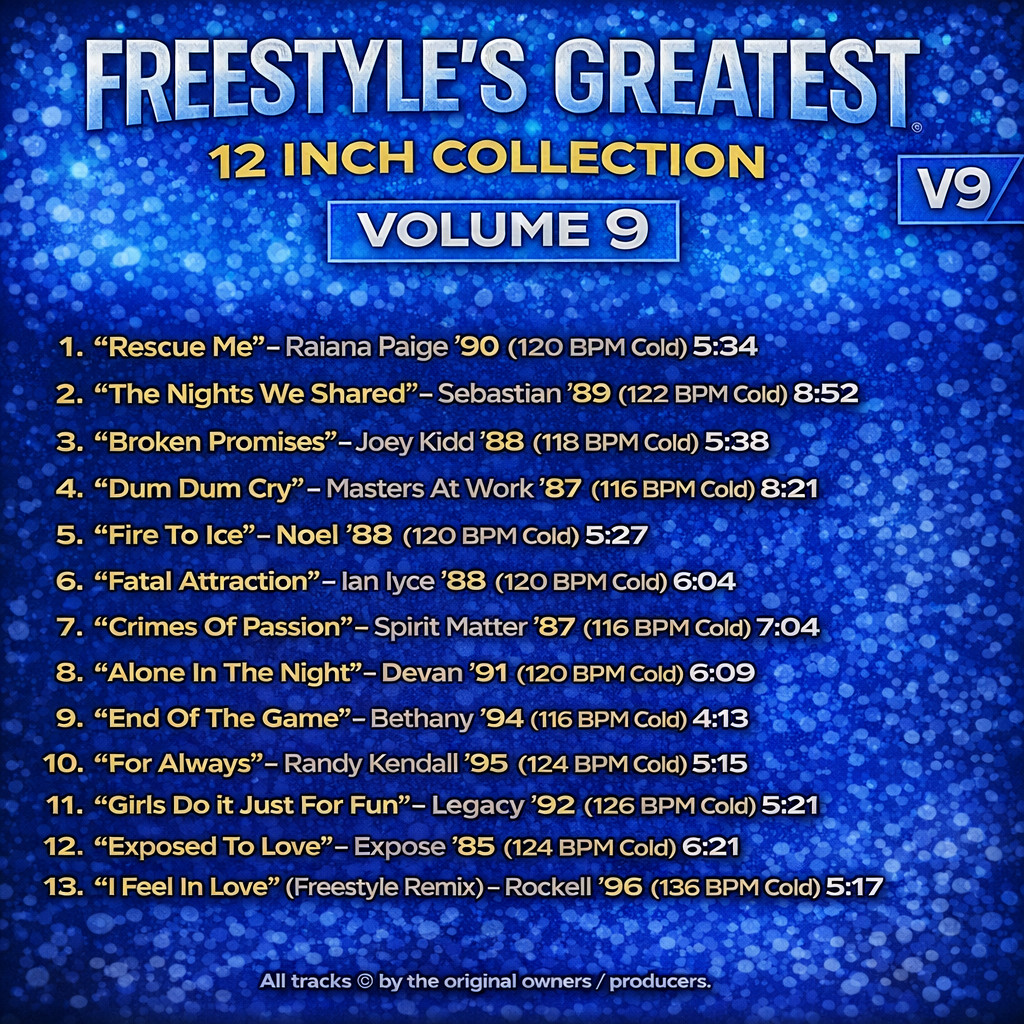 Freestyle's 12" (25 Disc) Collection. Over 250 Full-Extended Versions.