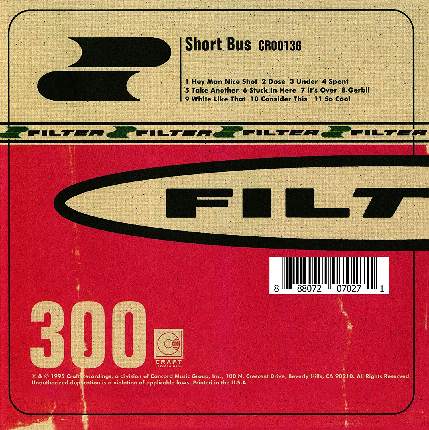 Filter Short Bus (CD) Album