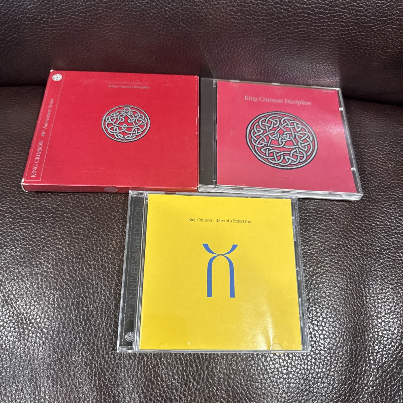 King Crimson 3 CD Lot In Three Of A Perfect Pair Discipline/40th Anniversary