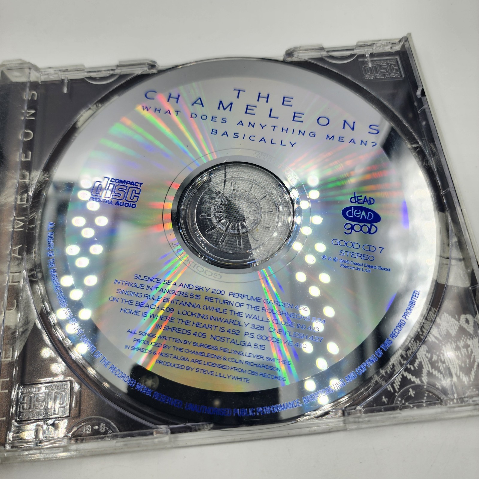 The Chameleons - What Does Anything Mea? Basically CD Dead Good 1995 *pre-owned
