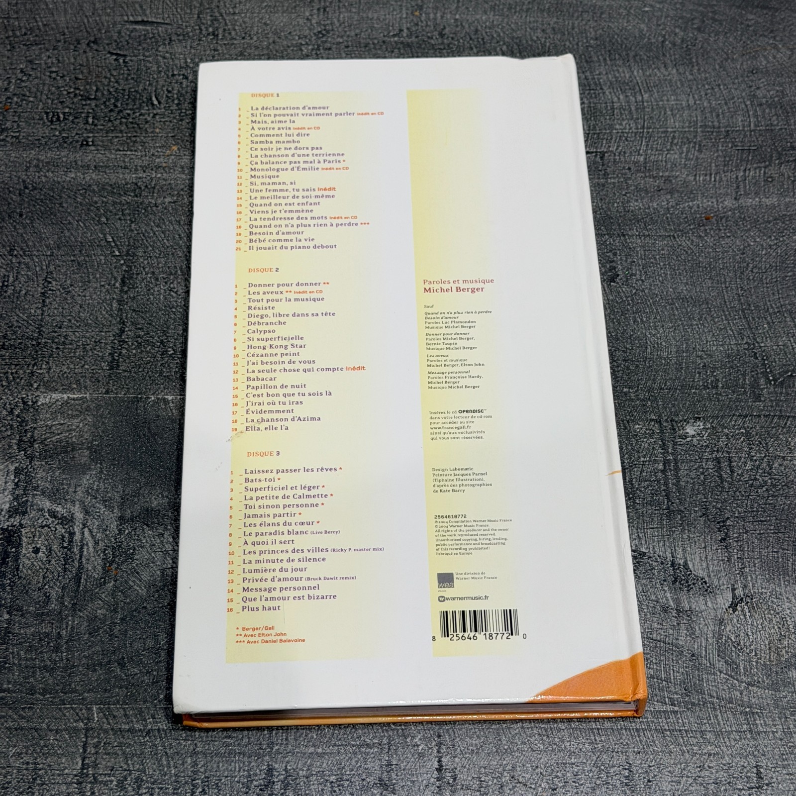 France Gall – Évidemment (2004) Wea Music 3xCD long box Like New FRANCE RARE