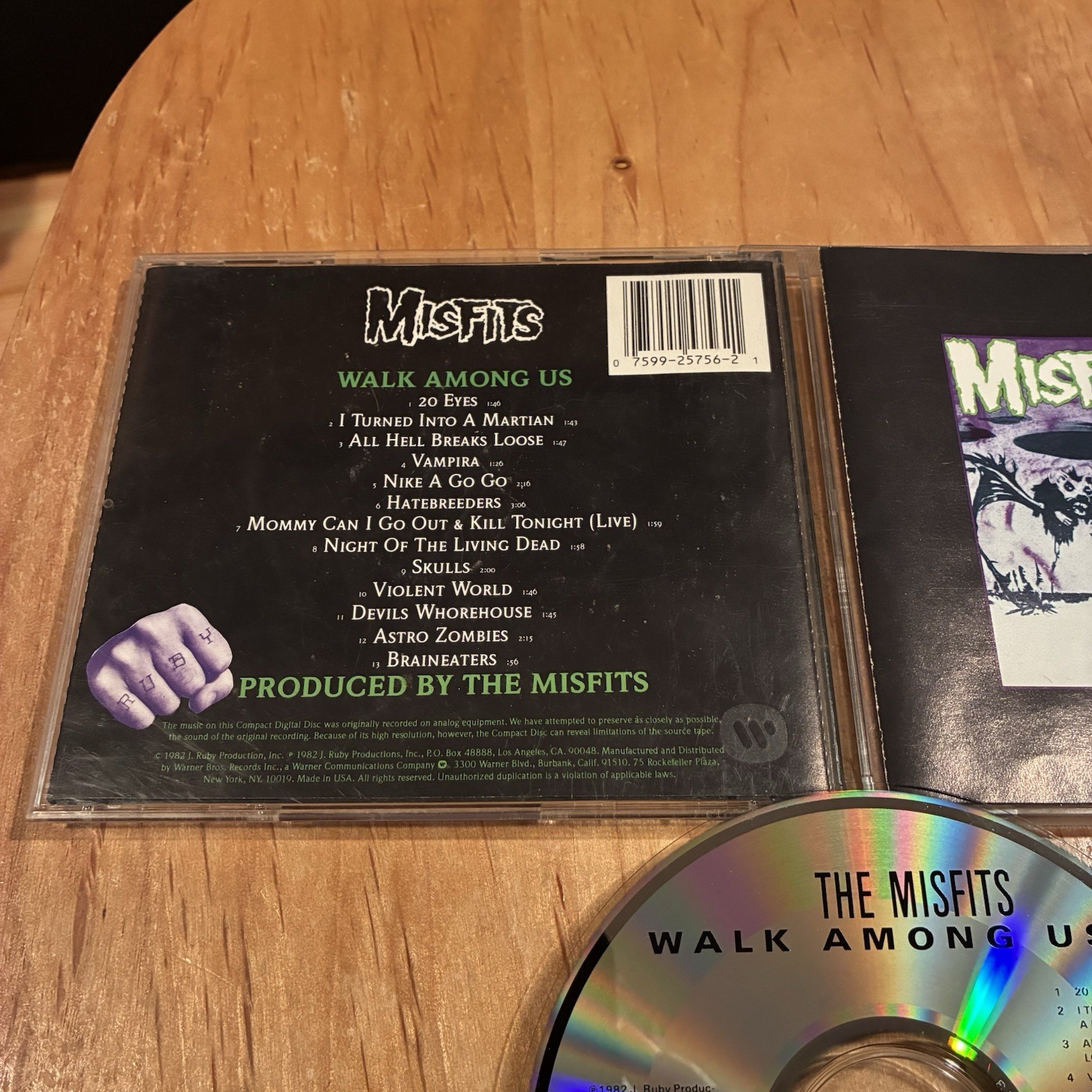 Misfits – Walk Among Us CD 80s US press glenn danzig samhain metallica balzac
