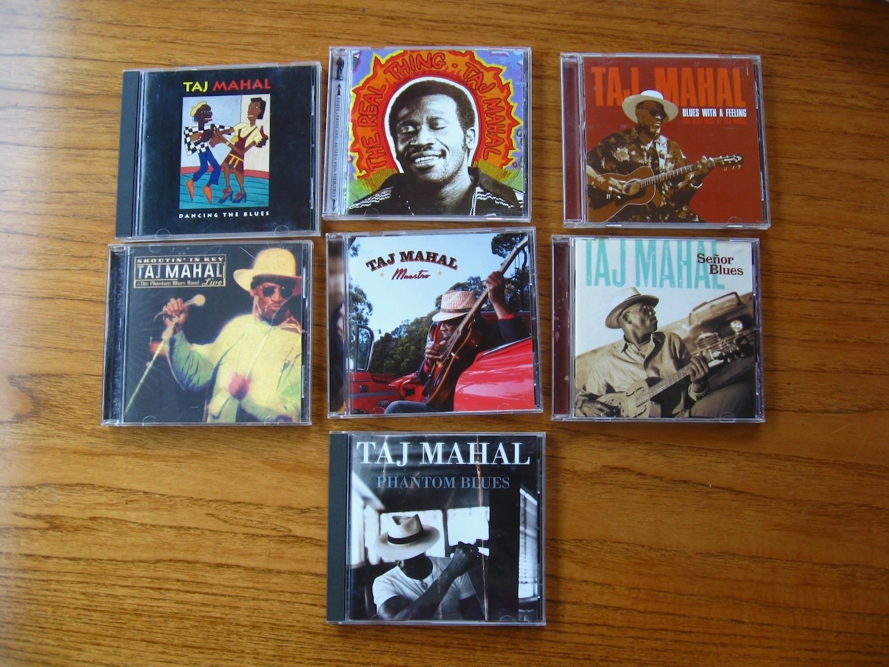Lot of seven {7} audio CDs by Taj Mahal blues folk Americana roots acoustic