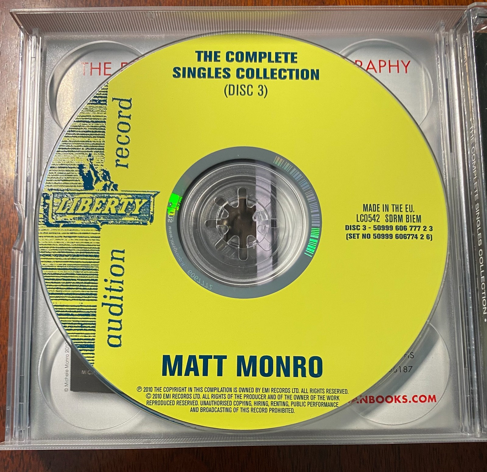 [6 CD's] Matt Monro - Complete Singles Collection & These Years/Late Late Show
