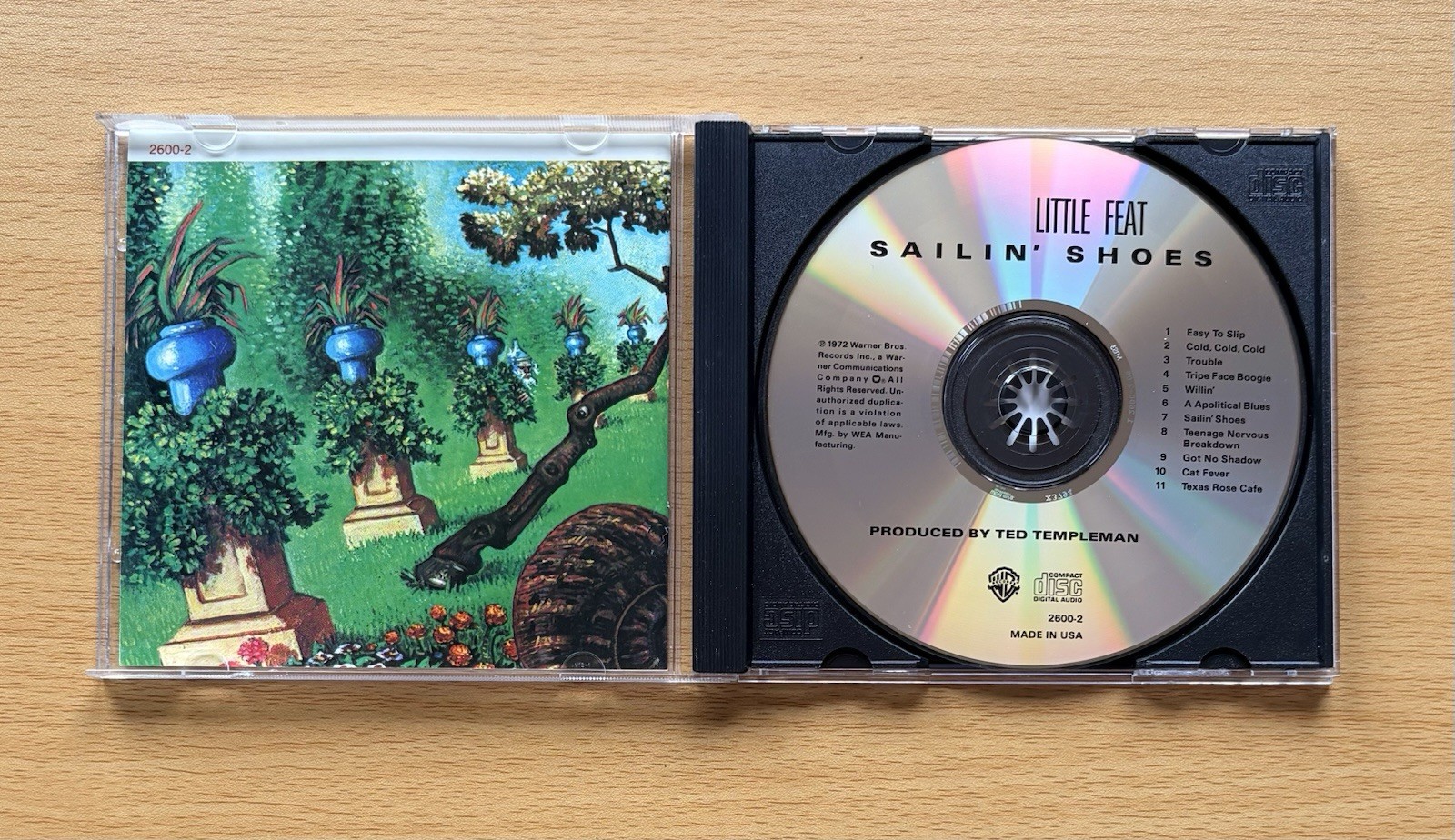 Little Feat CDs - Sailin' Shoes, Dixie Chicken Albums - Warner Brothers Records