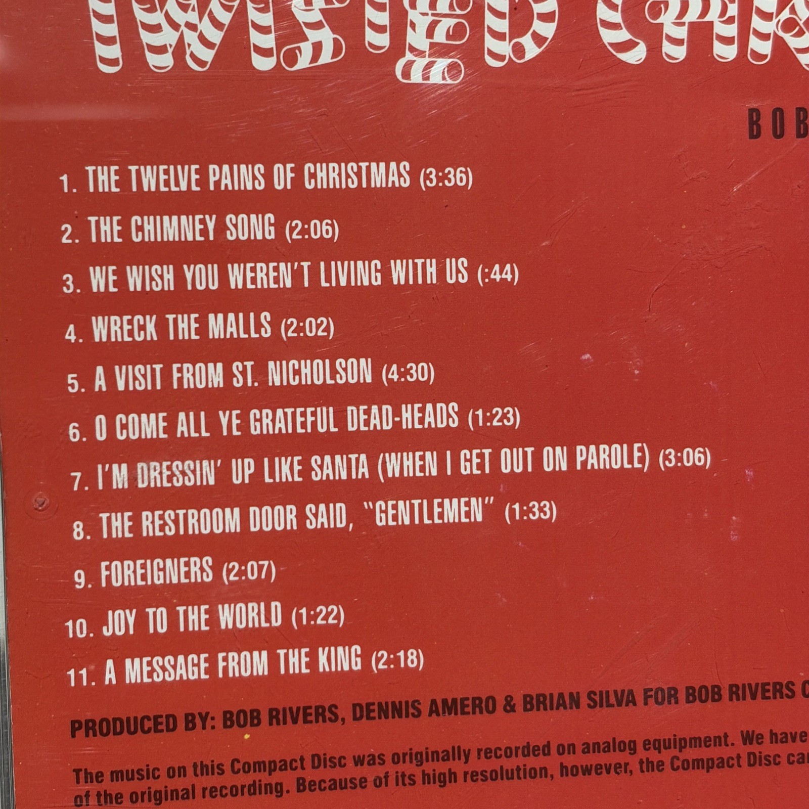 Twisted Christmas Bob Rivers Comedy Corp Presents More Lot Humor Holiday 2 CD